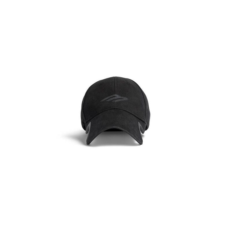 Balenciaga 3b stencil cap in black Size ONE SIZE - 1 Thumbnail