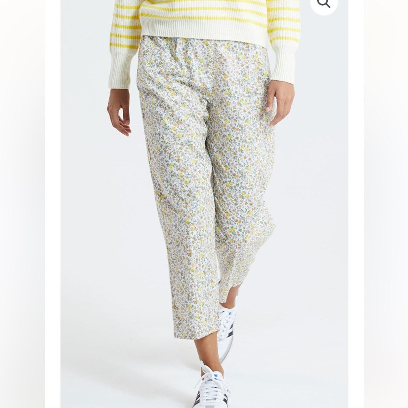 Engineered Garments Lollys Laundry Garmentory Maisie Yellow Cotton Floral Pant L Size 34" / US 12 / IT 48 - 7 Thumbnail