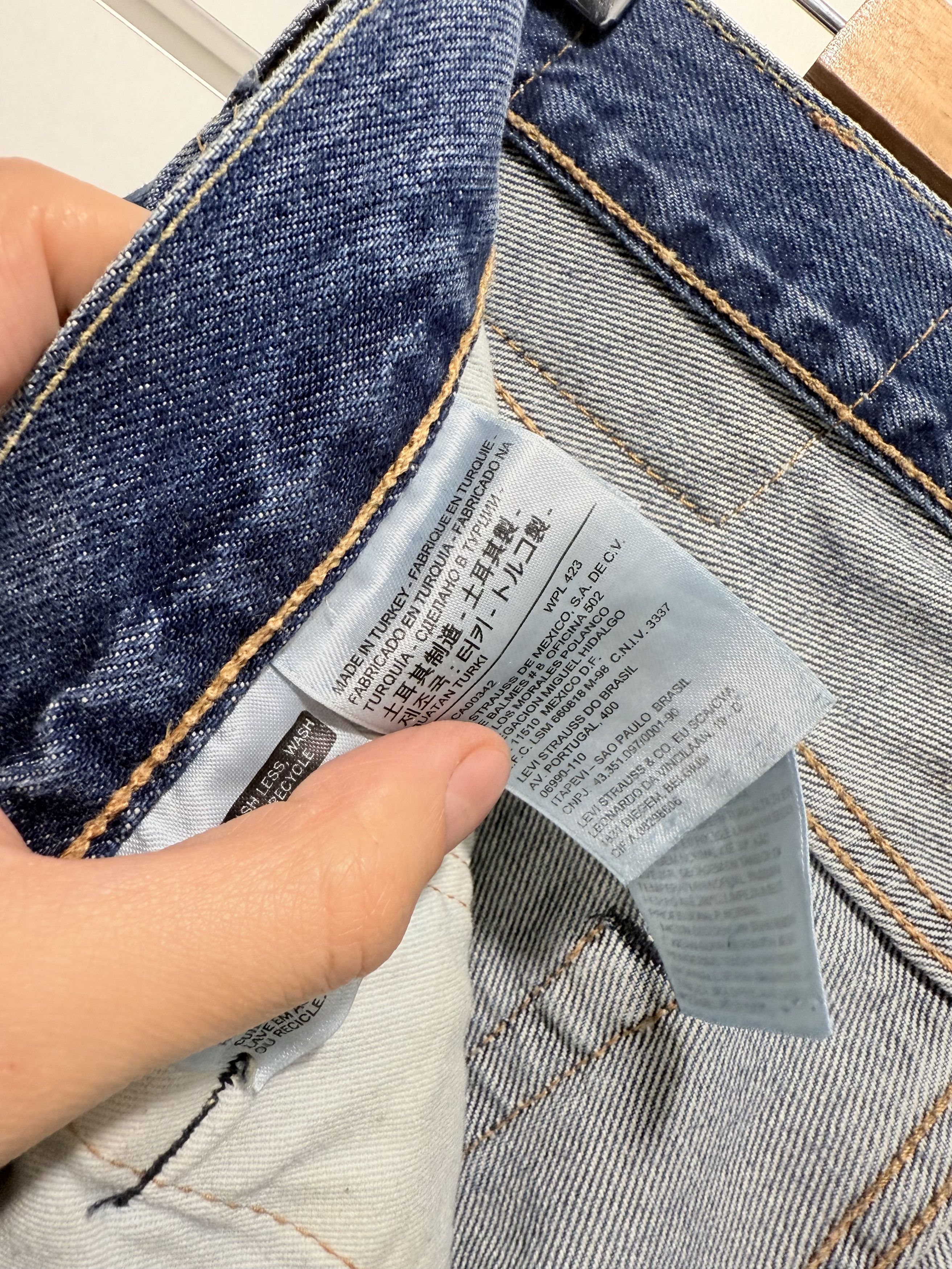 Levi's Levi's 511 Selvedge Distressed Blue Denim Jeans W31 L30 Size US 31 - 7 Thumbnail