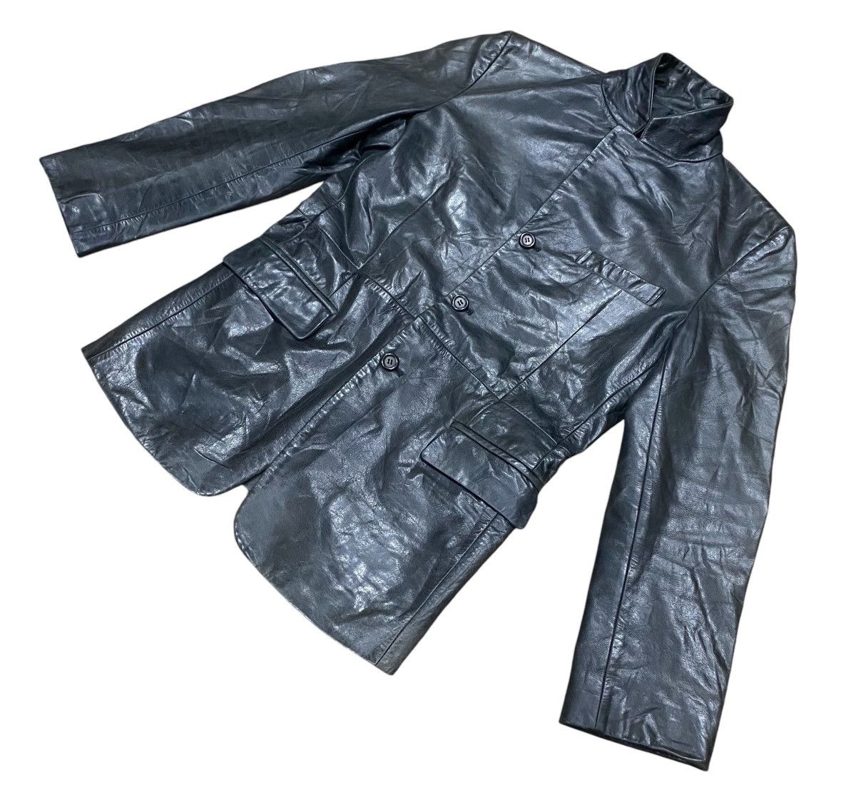 Tornado Mart Rare TORNADO MART Leather Blazer Size US L / EU 52-54 / 3 - 5 Thumbnail