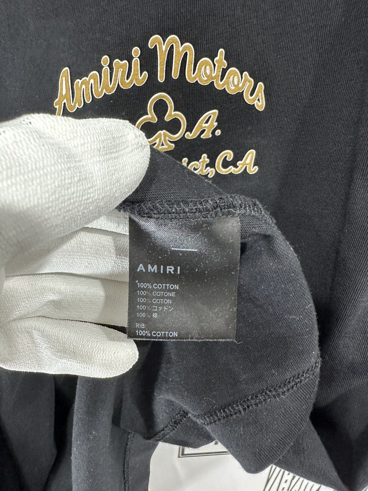 Amiri Amiri “Amiri Motors” Tee Large Black Size US L / EU 52-54 / 3 - 7 Thumbnail