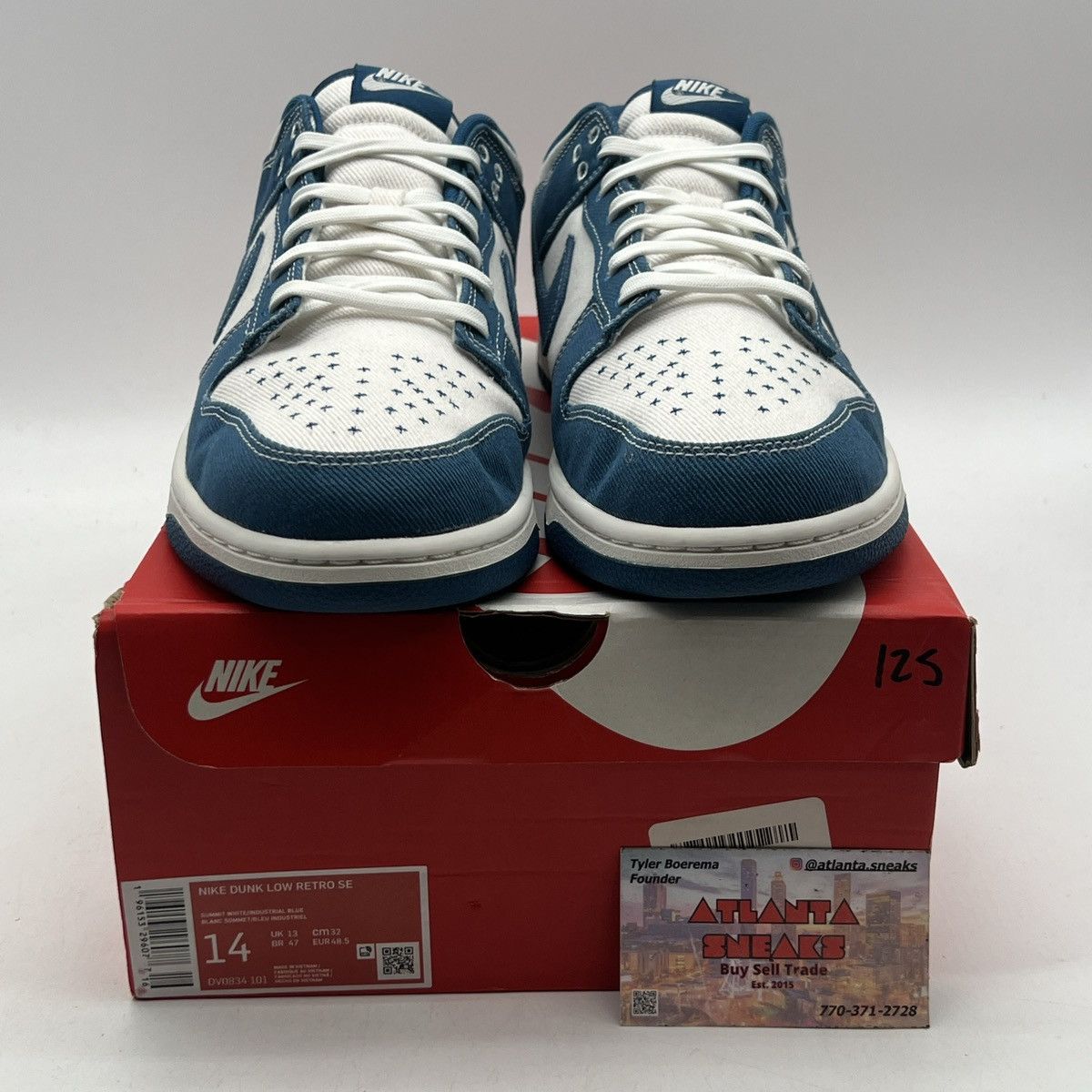 Nike Nike dunk low Sashiko industrial blue Size US 14 / EU 47 - 2 Thumbnail