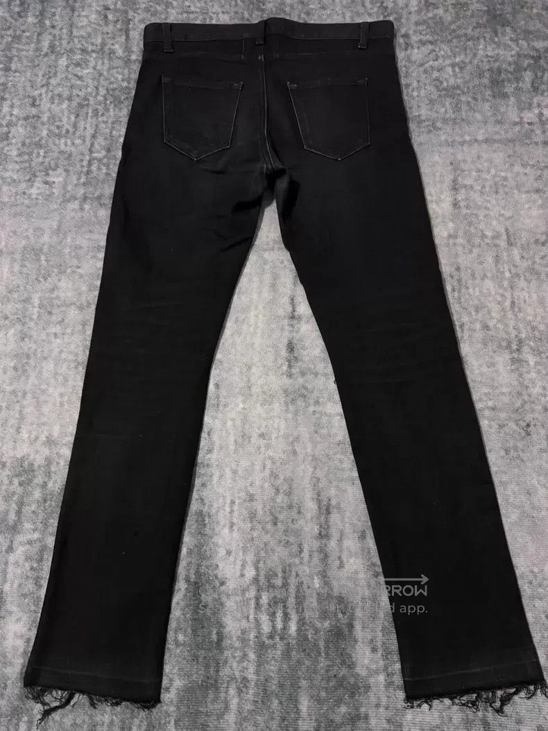 Saint Laurent Paris Saint Laurent Paris Fringed Hem Knee Cut Destroyed Denim J Size US 31 - 2 Thumbnail