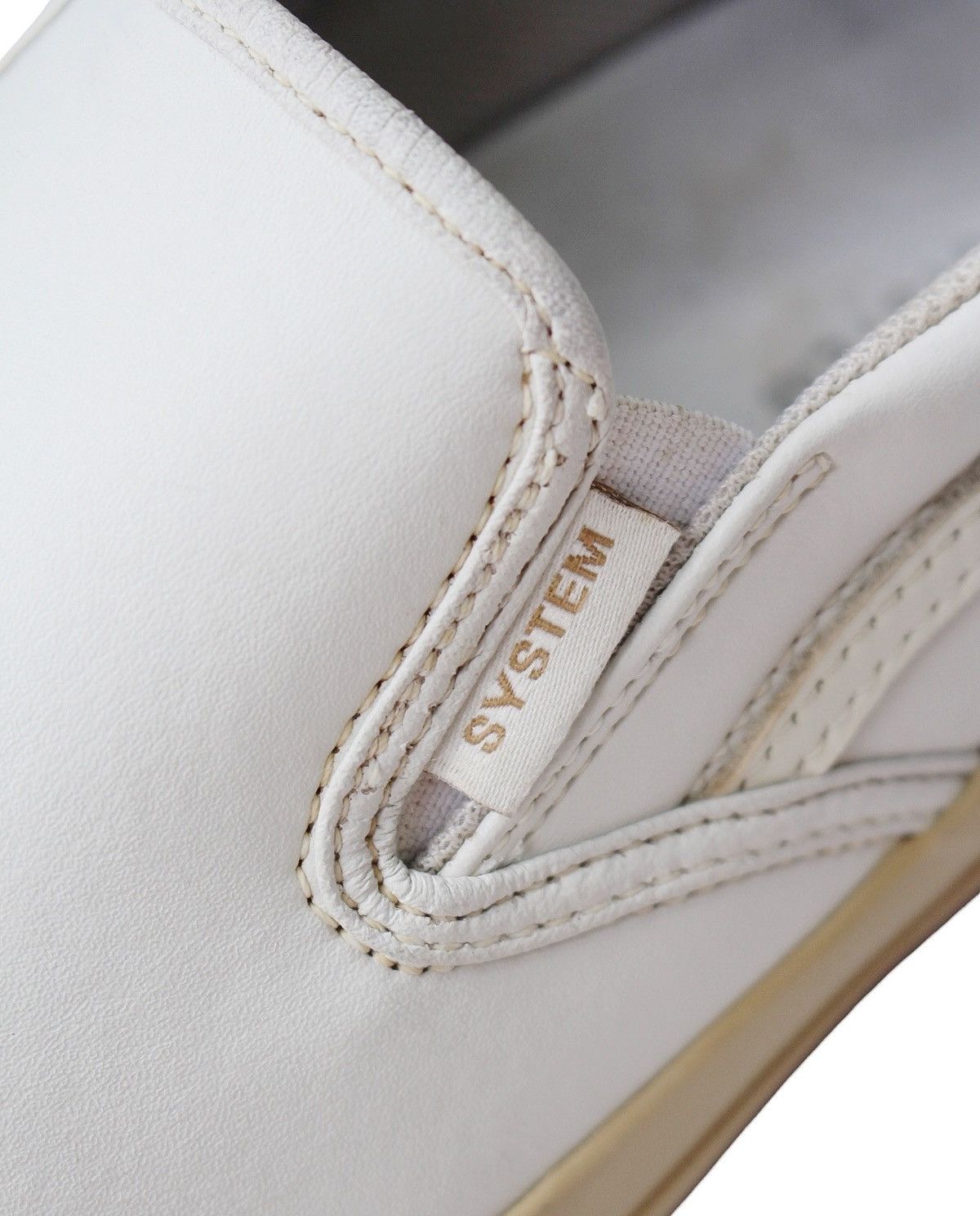 Vintage FW2017 SYSTEM LEATHER SLIP-ON SNEAKERS WITH RUBBER TOE CAP Size US 7.5 / EU 40-41 - 5 Thumbnail