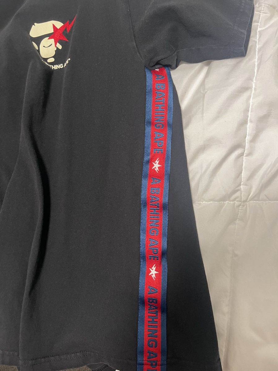 Bape Bapesta Side Tape Tee Size US XL / EU 56 / 4 - 3 Thumbnail