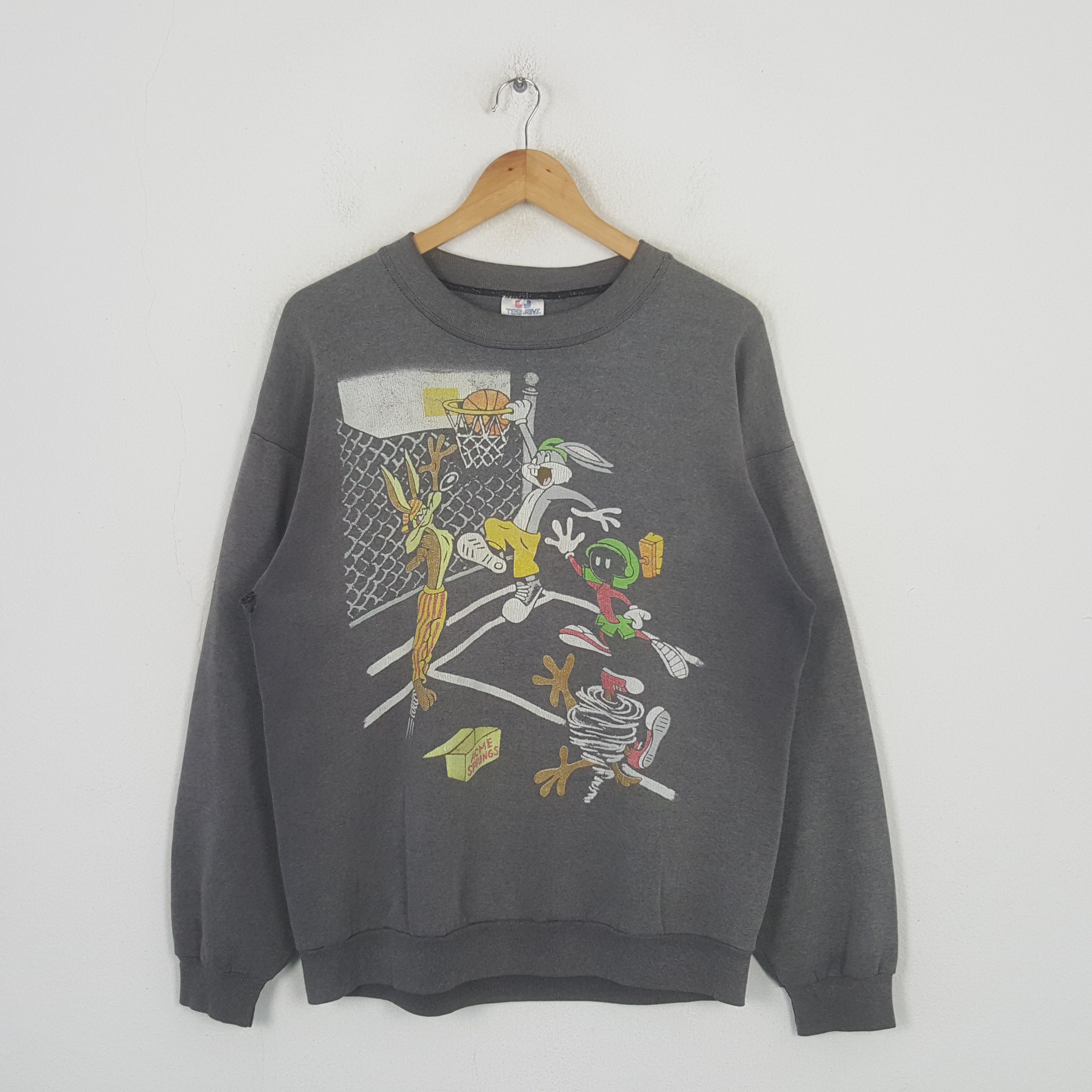 TEE JAYS Vintage Disney 1993 Looney Tunes Cartoon Sweatshirt C300N25 Size US M / EU 48-50 / 2 - 1 Thumbnail