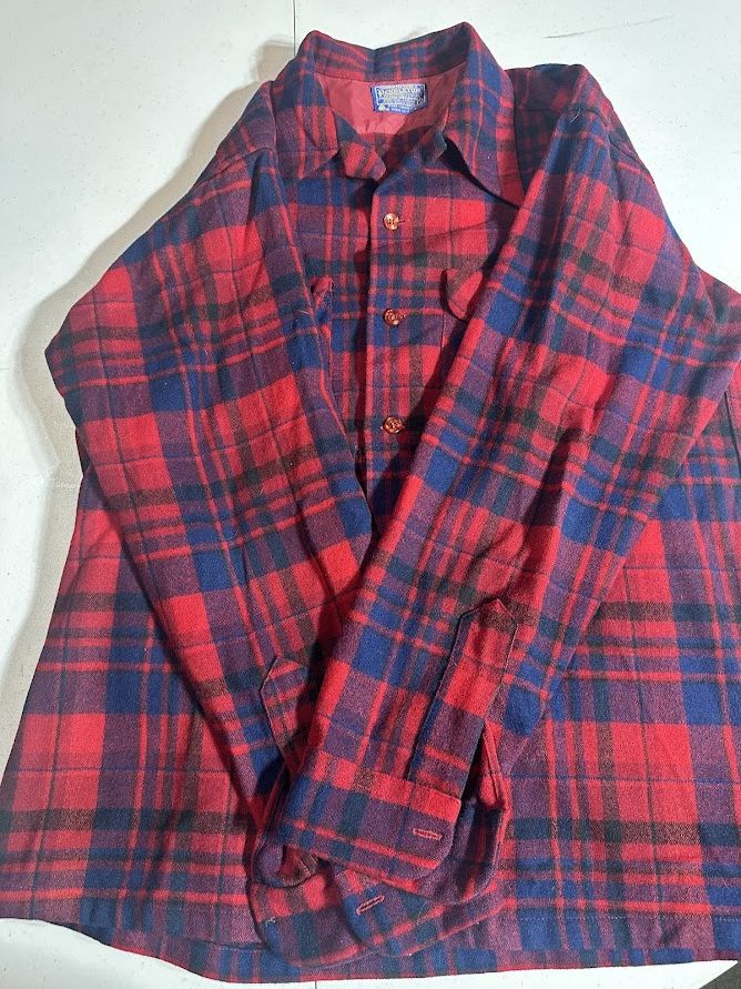 Pendleton Vintage Pendleton Red Plaid Wool Board Shirt USA L Size US L / EU 52-54 / 3 - 5 Thumbnail