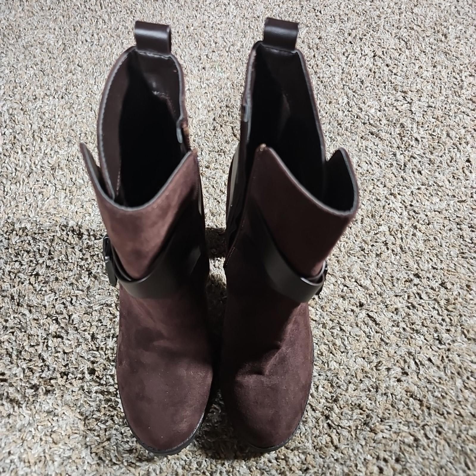 Apt. 9 Apt. 9 Defined Comfort Manager Brown 6½ Faux Suede Boots Size US 6.5 / IT 36.5 - 5 Thumbnail