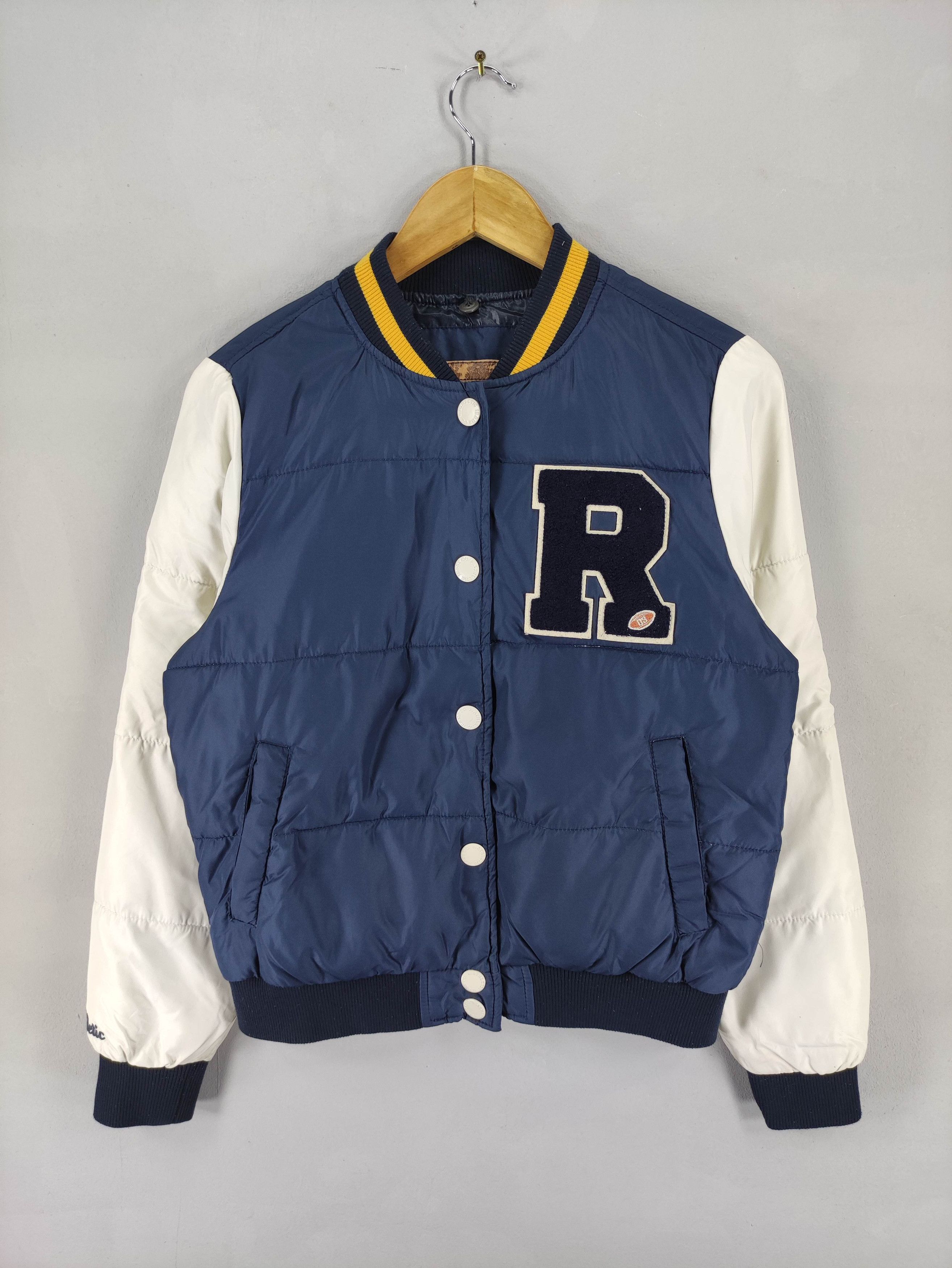 Japanese Brand Vintage R.Athletic Varsity Puffer Jacket Snap Button Size US S / EU 44-46 / 1 - 1 Thumbnail