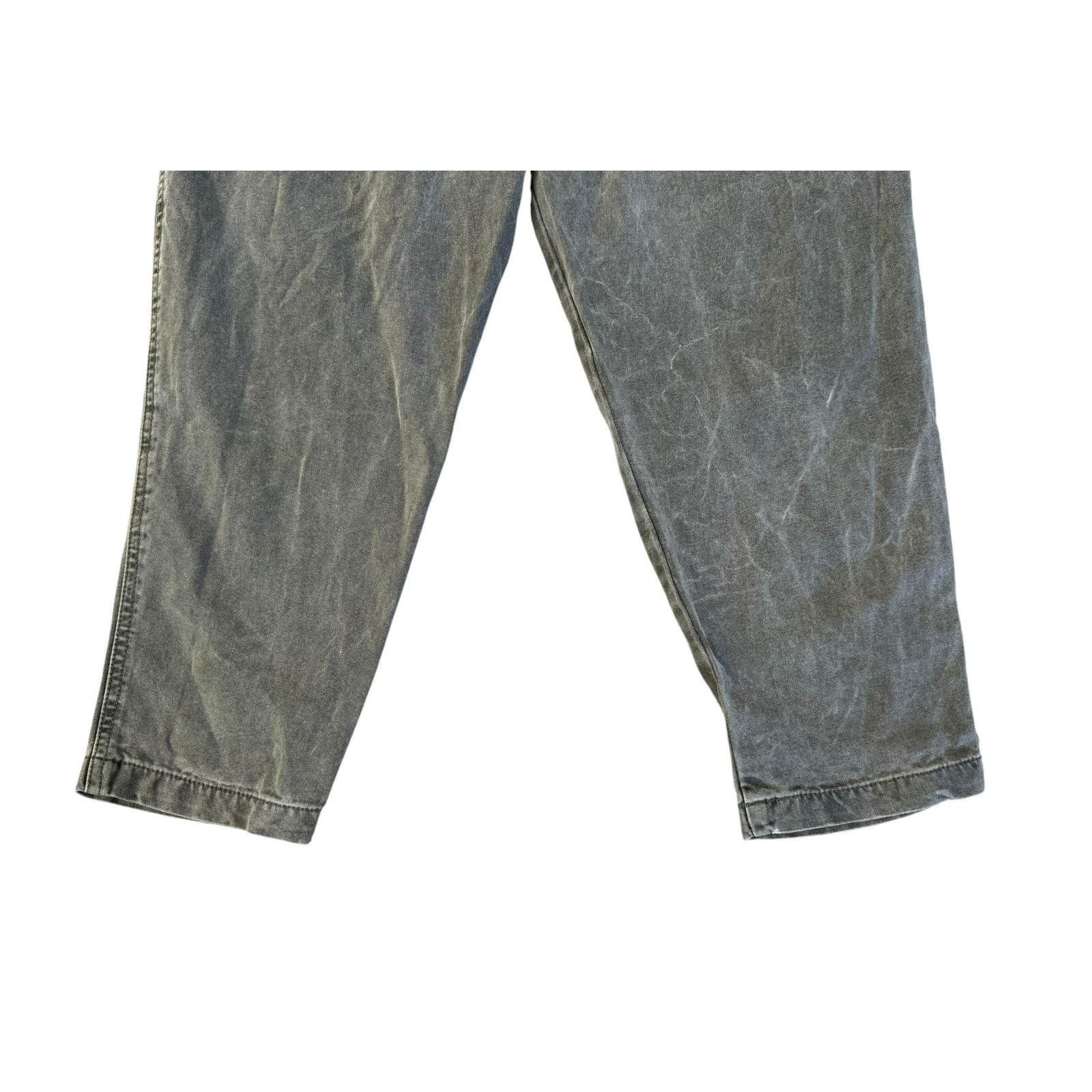 Free People Free People Light Gray Margate Paper Bag Pleated Pants SP Size 28" / US 6 / IT 42 - 7 Thumbnail