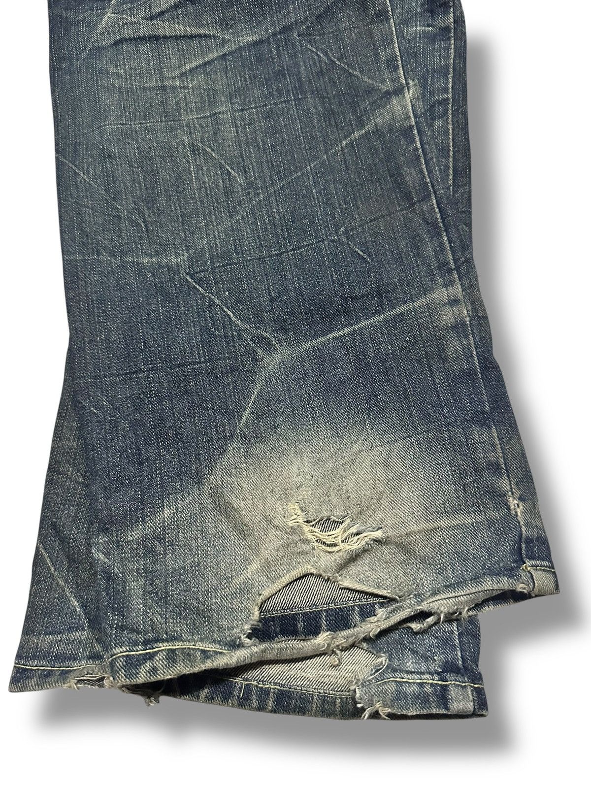 Japanese Brand Sorridere Distressed Japan Jeans Wideleg Style With MudWash Size US 34 / EU 50 - 10 Thumbnail