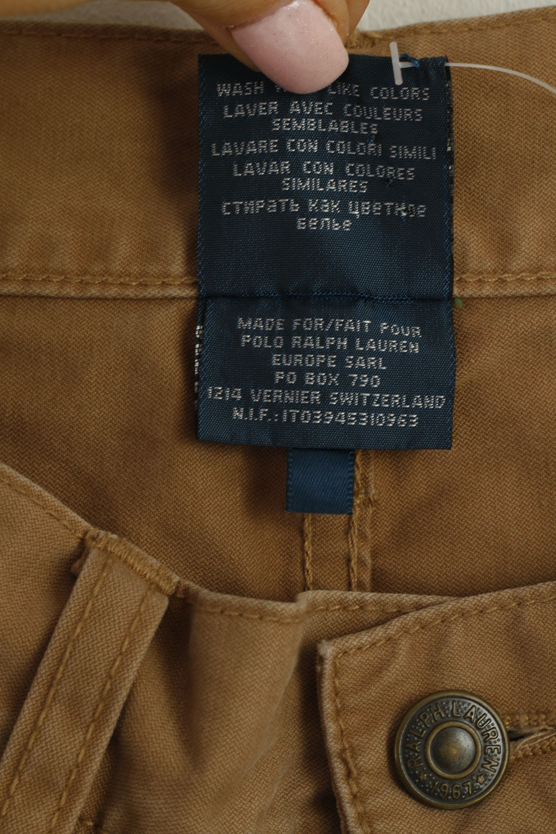 Polo Ralph Lauren Polo Ralph Lauren Men 30 Trousers Brown Cotton 9577 Size US 30 / EU 46 - 5 Thumbnail