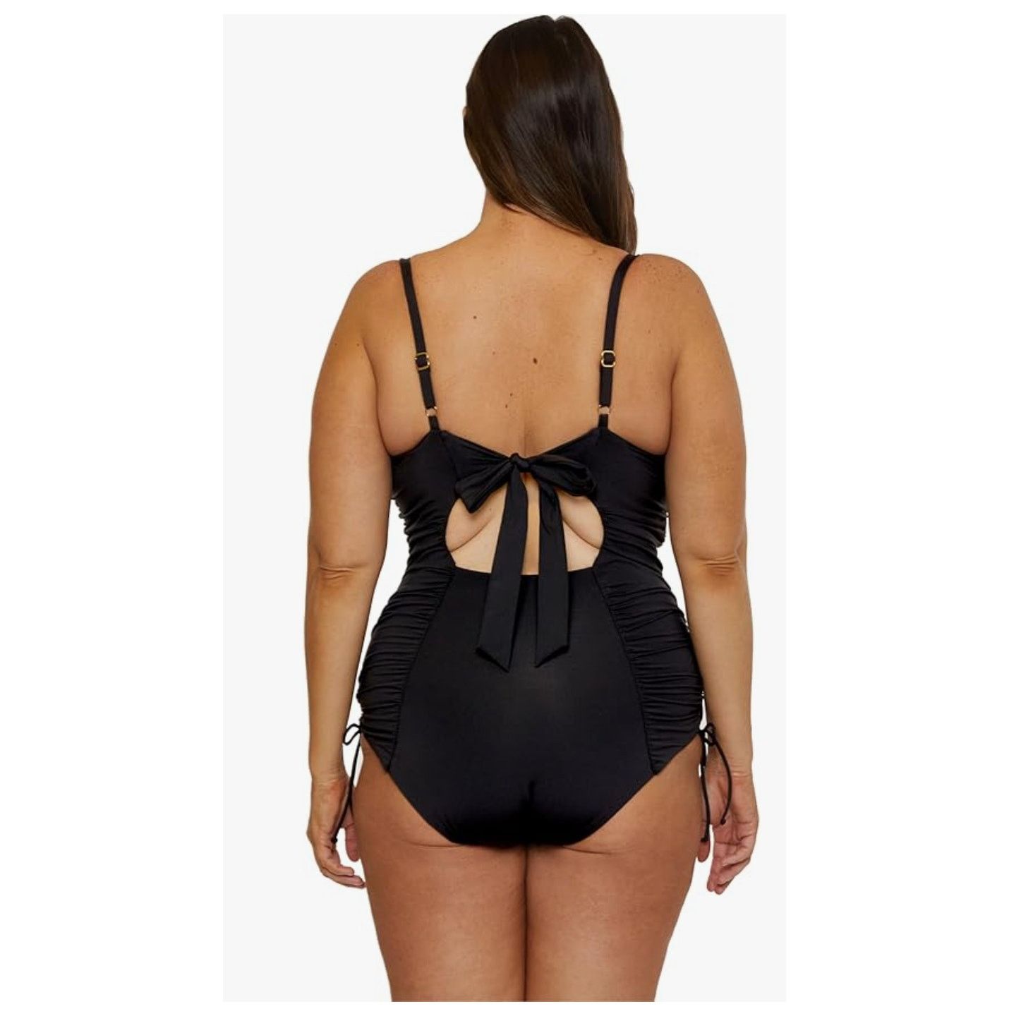 Other BECCA Color Code Plus Size Shirred One Piece 1X 16-18 $158 Size ONE SIZE - 3 Thumbnail