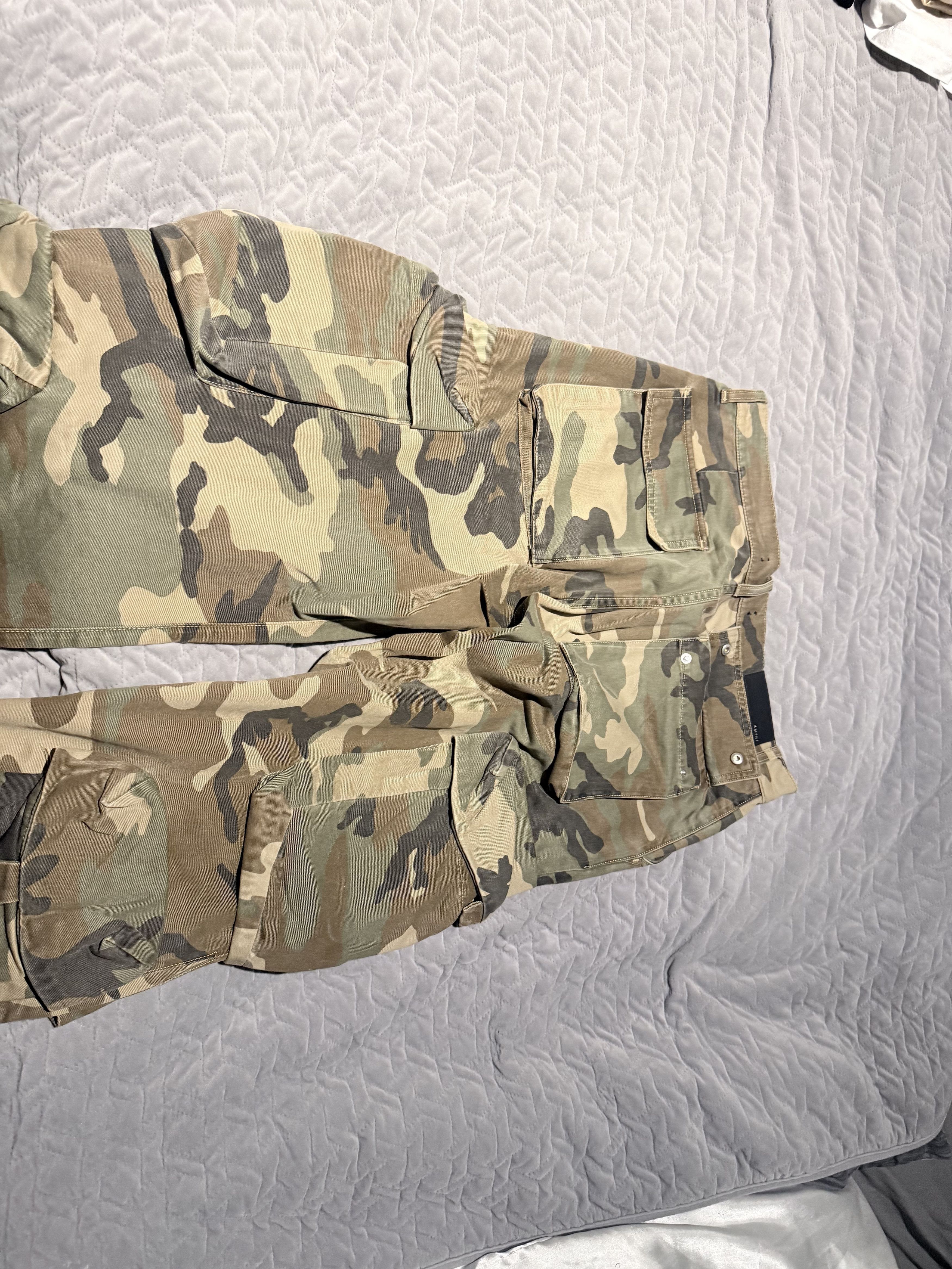 Amiri AMIRI Camo Cargo Pants – Size 31 – Multi Pocket Military Size US 31 - 5 Thumbnail