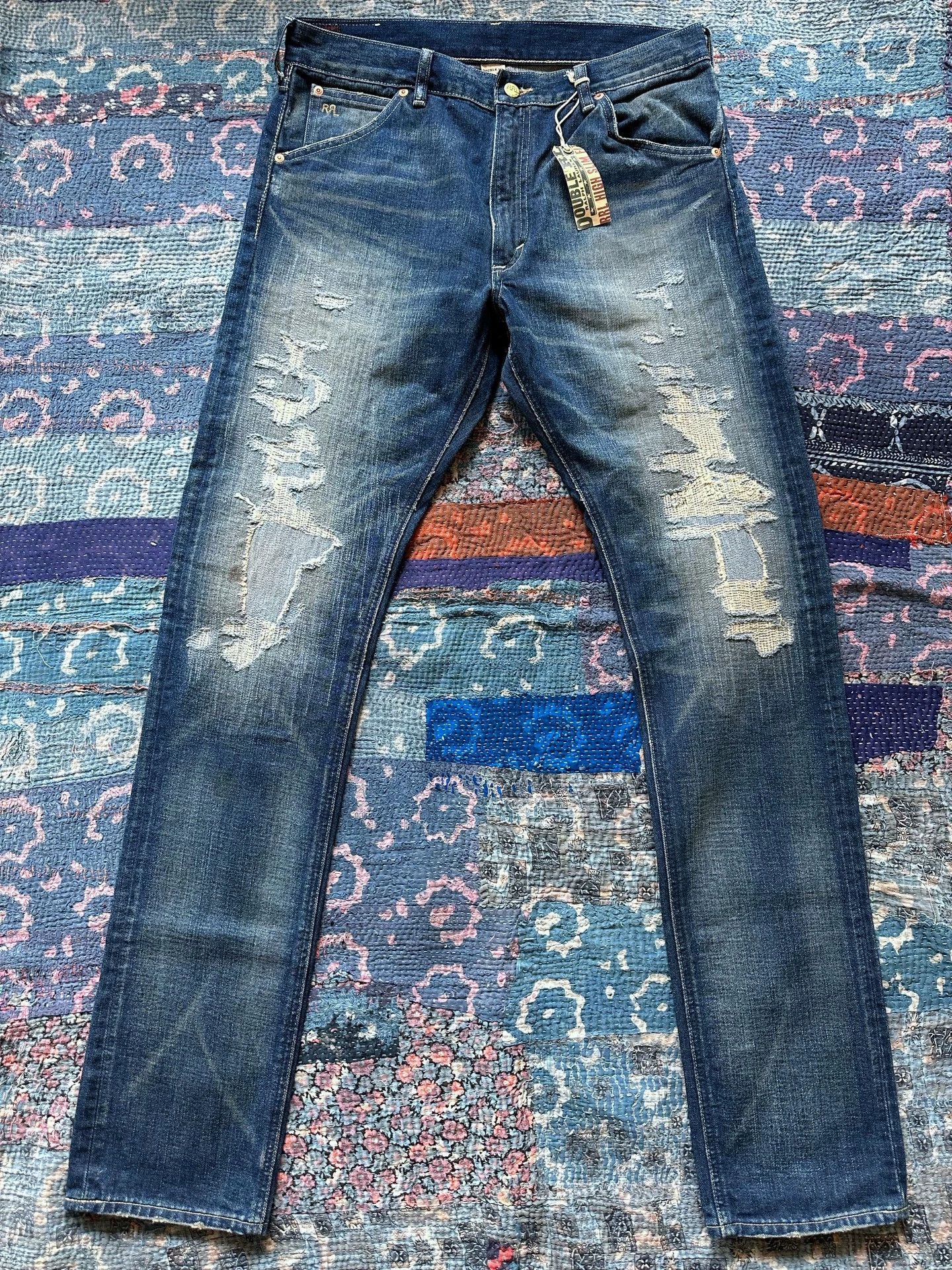 RRL Ralph Lauren RRL Distressed Washed Jeans 32x34 9.8/10 Size US 32 / EU 48 - 1 Thumbnail