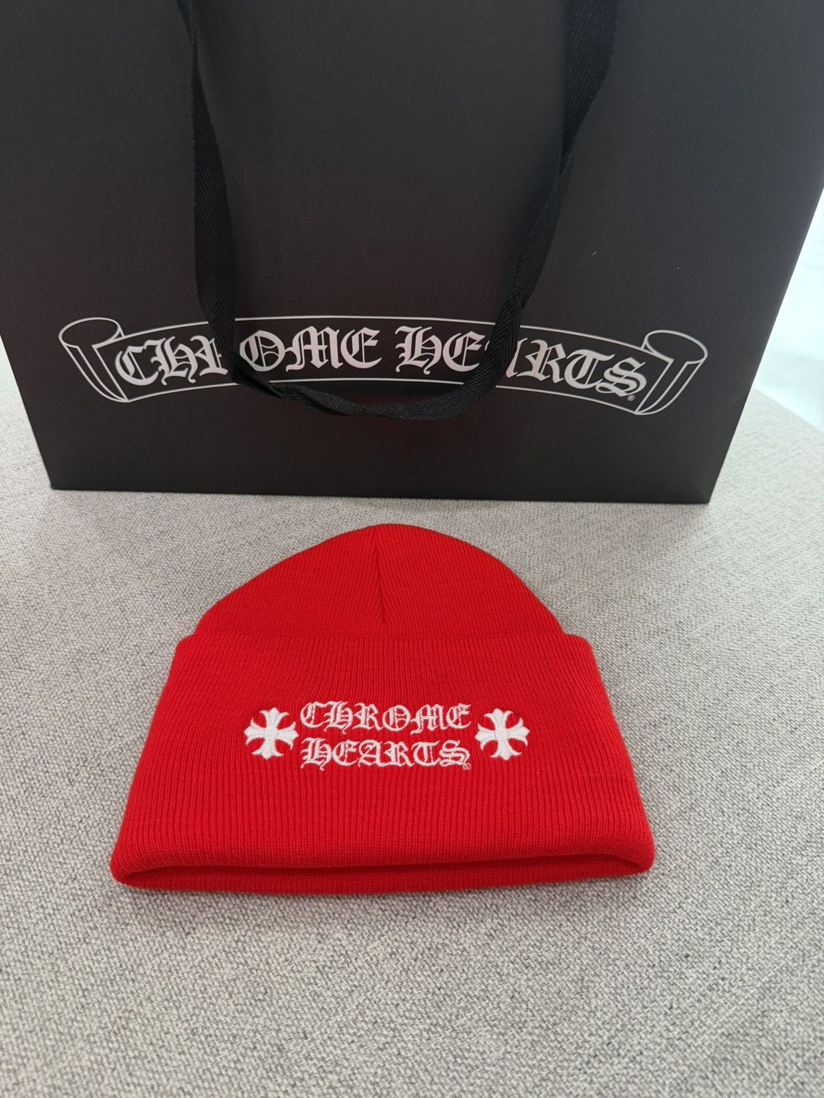Chrome Hearts Chrome Hearts Logo Beanie Size ONE SIZE - 1 Thumbnail