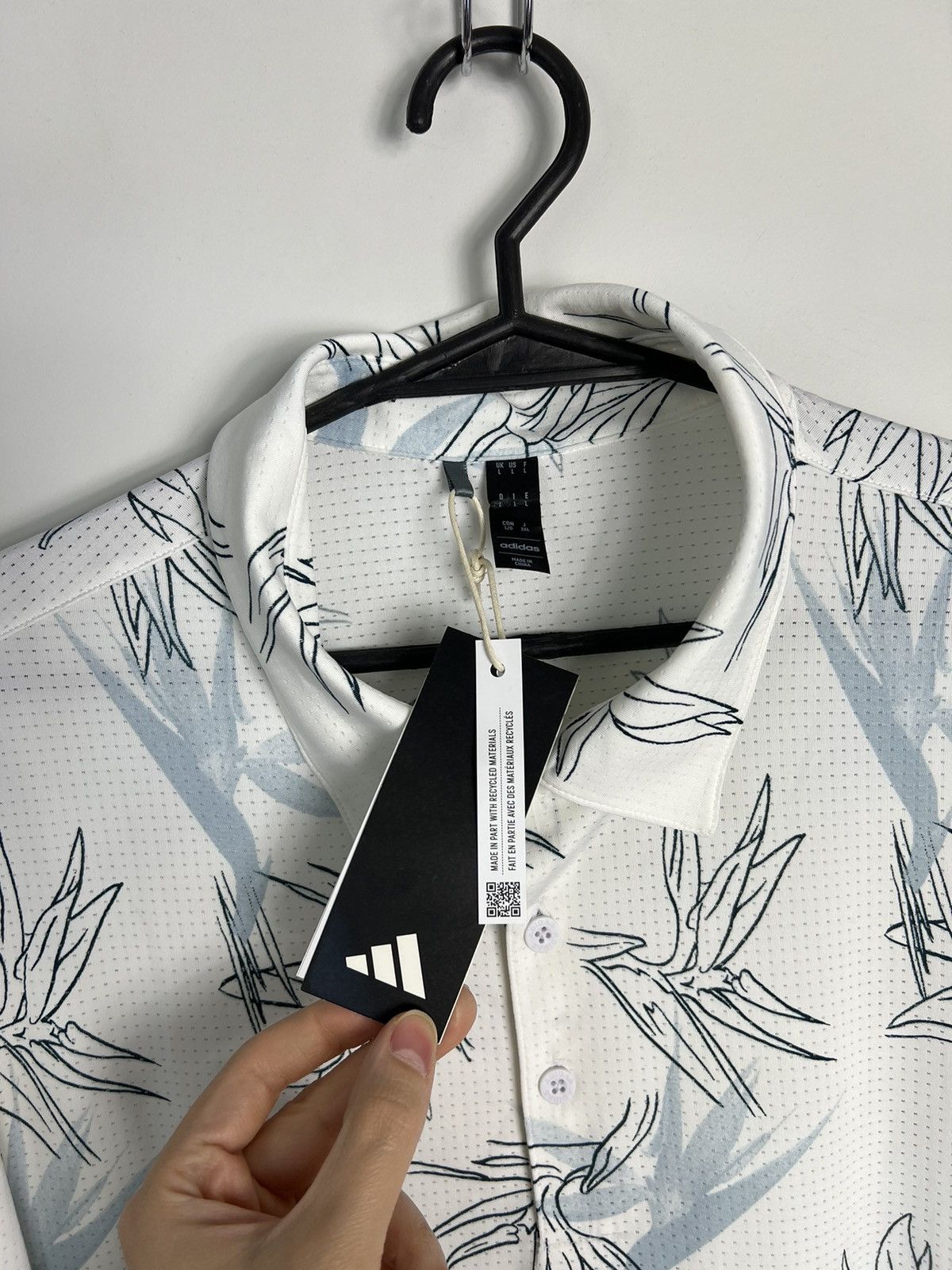 Adidas Polo Shirt Adidas Oasis Mesh New Width Tag Size US L / EU 52-54 / 3 - 4 Thumbnail