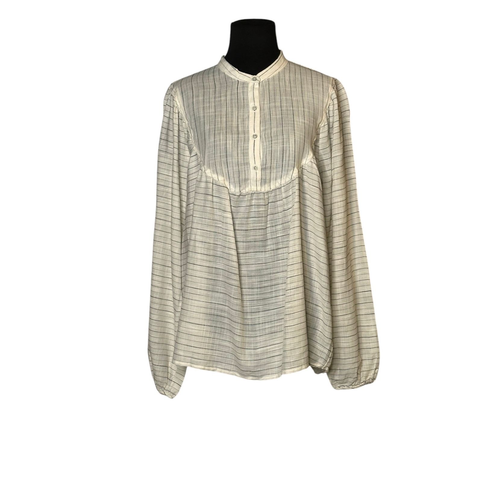 H&M H&M white black stripes long sleeves tunic blouse size 8 Size M / US 6-8 / IT 42-44 - 6 Thumbnail