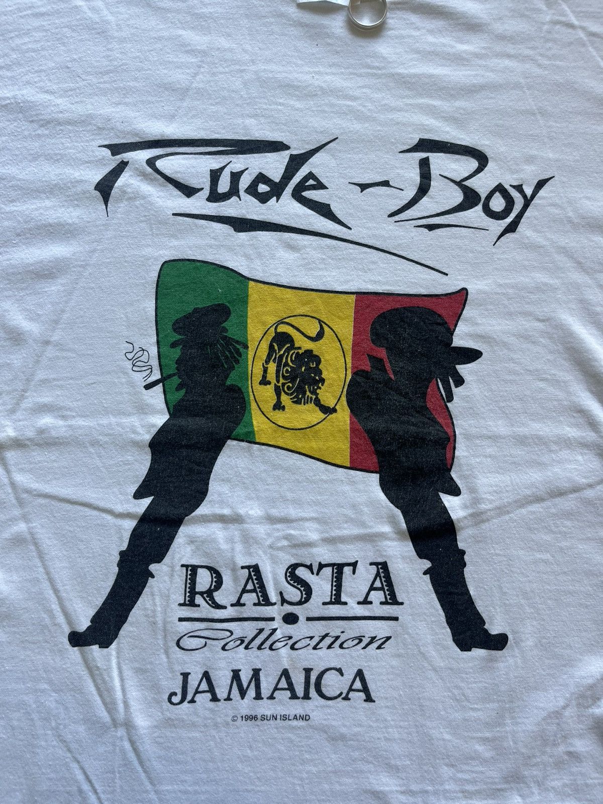 Bob Marley × Vintage Vintage Rude-Boy Rasta Collection Jamaica 1996’s Tshirt Size US L / EU 52-54 / 3 - 7 Thumbnail
