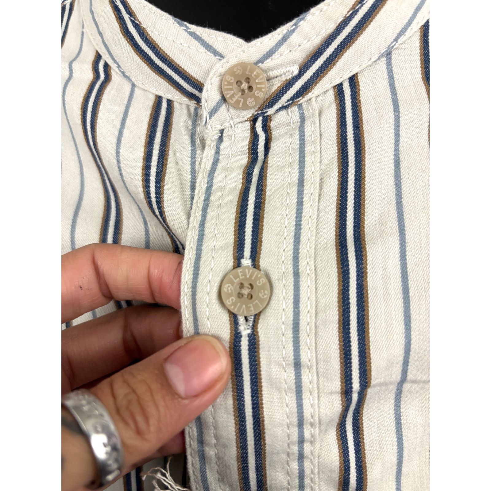 Levi's Vintage Levi’s Striped Button Shirt Men’s Medium 90s Size US M / EU 48-50 / 2 - 6 Thumbnail