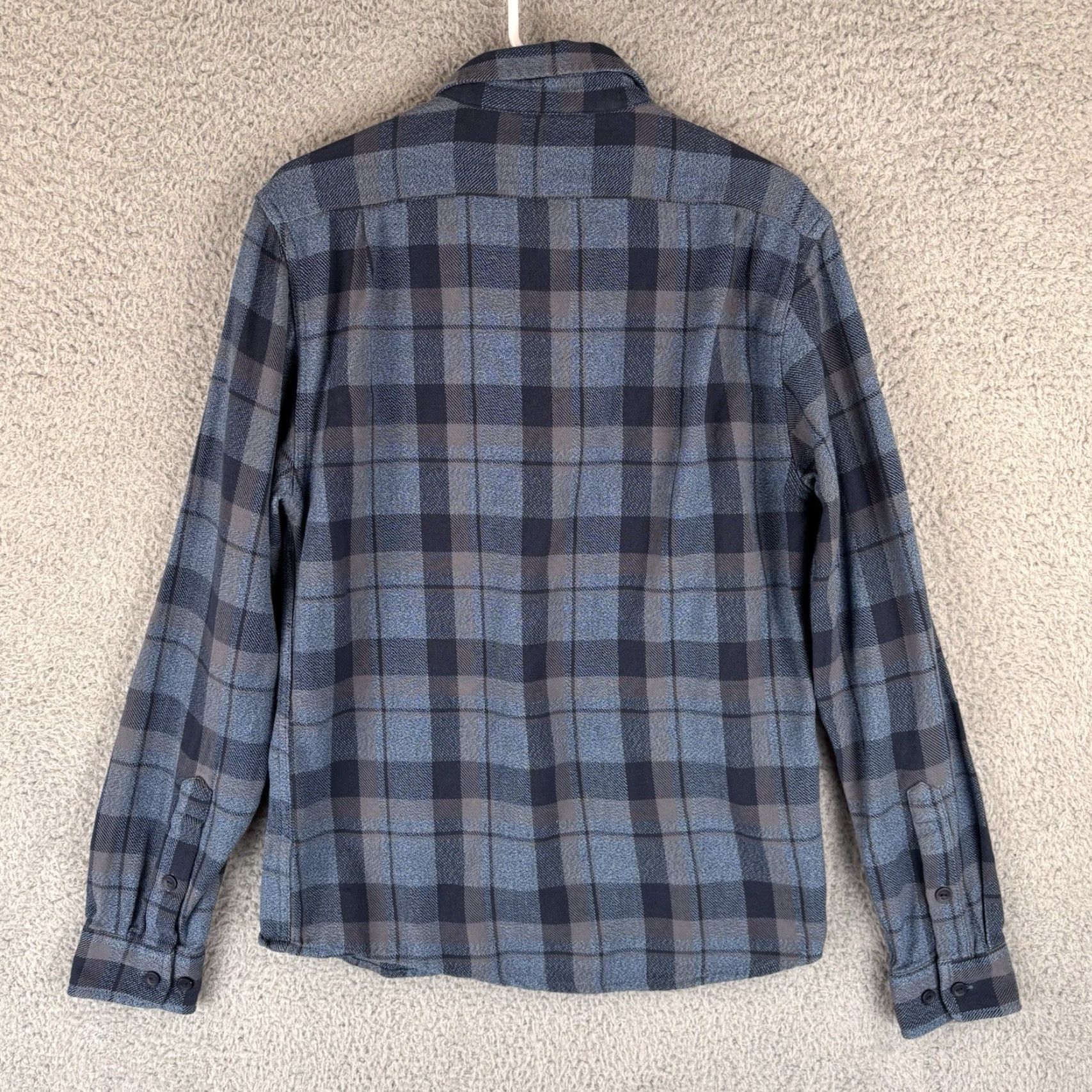 J Brand Normal The Normal Brand Shirt Mens S Blue Plaid Flannel Long Sleeve Button Up Soft Size US S / EU 44-46 / 1 - 5 Thumbnail