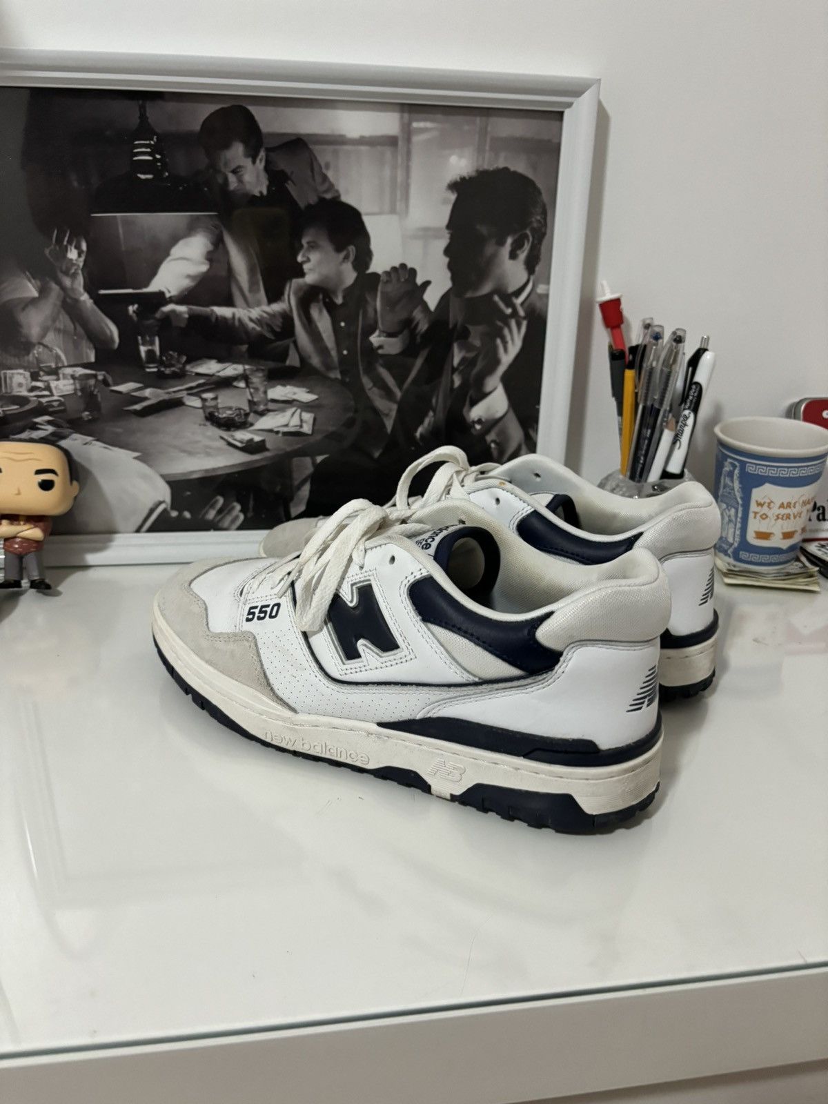 New Balance New Balance 550 Navy Size US 9.5 / EU 42-43 - 3 Thumbnail