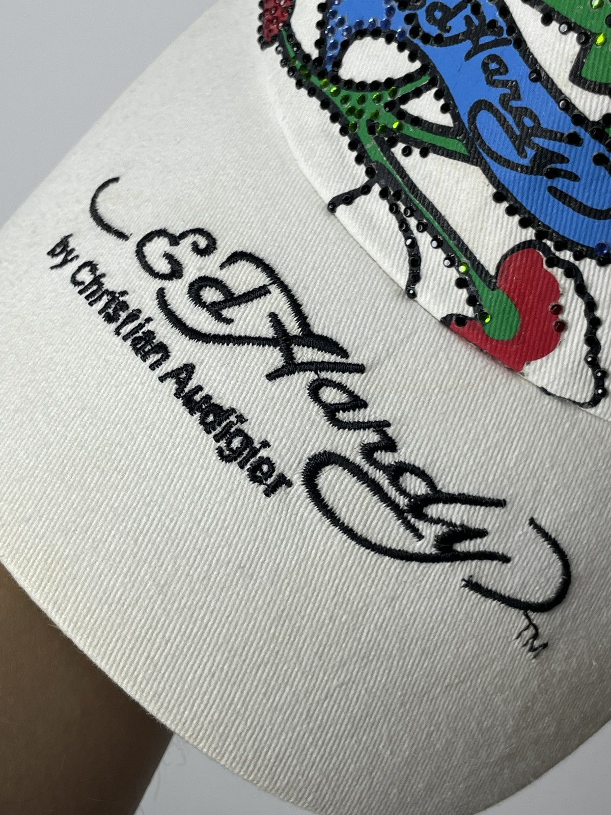 Ed Hardy × Vintage Vintage Ed Hardy rose Cap y2k Size ONE SIZE - 5 Thumbnail