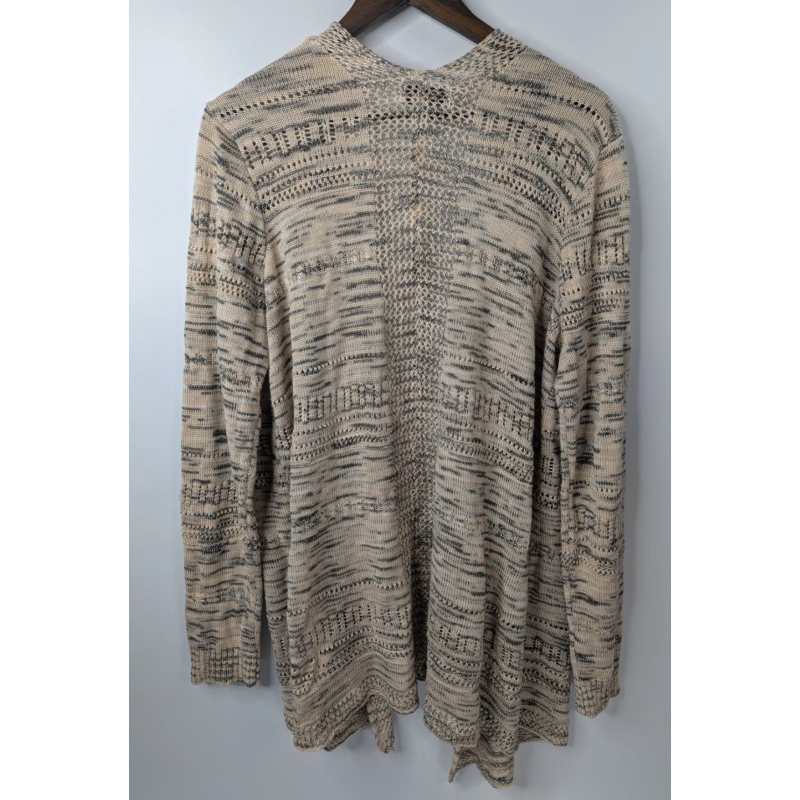 Vintage Knox Rose Womens Open Front Cardigan Long Sleeve Open Knit Sweater Crochet 2XL Size XXL / US 16-18 / IT 52-54 - 3 Thumbnail