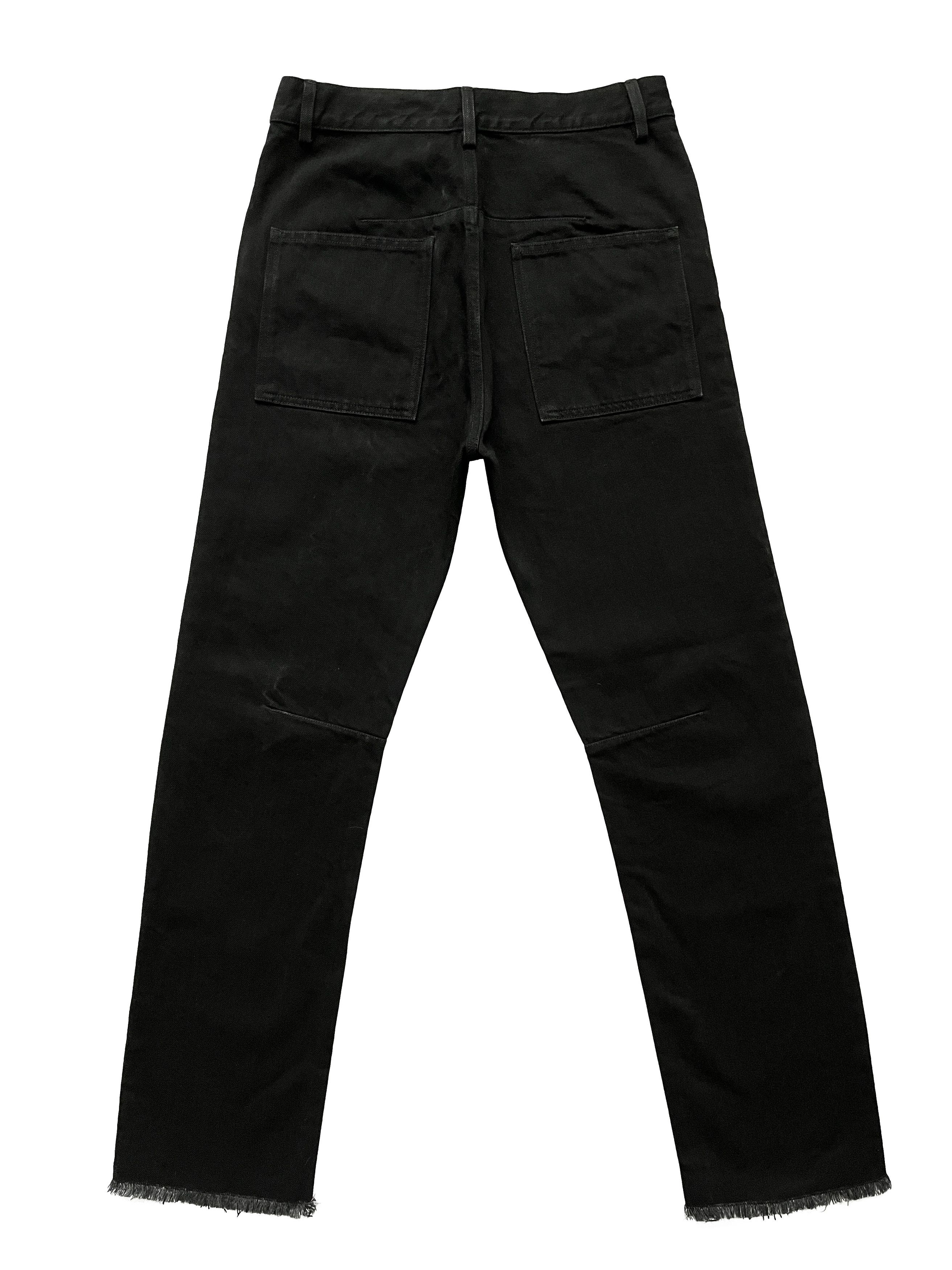 Celine ⚡️QUICK SALE⚡️Celine Phoebe Philo Black Cut Off Denim Jeans Size 27" / US 4 / IT 40 - 2 Thumbnail