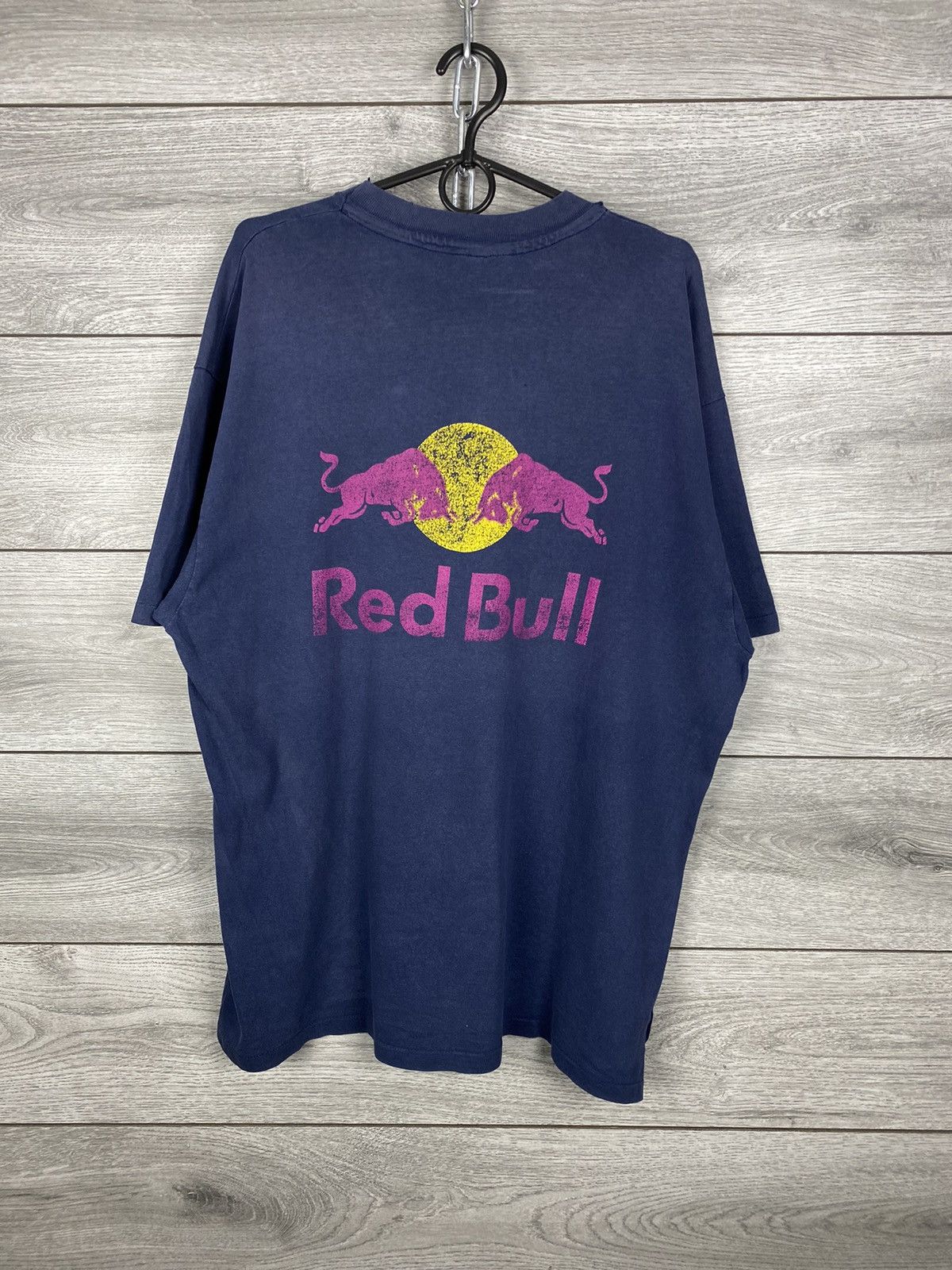 Red Bull Vintage 90s Red Bull Box Fit T Shirt Tee USA Size US XL / EU 56 / 4 - 2 Thumbnail