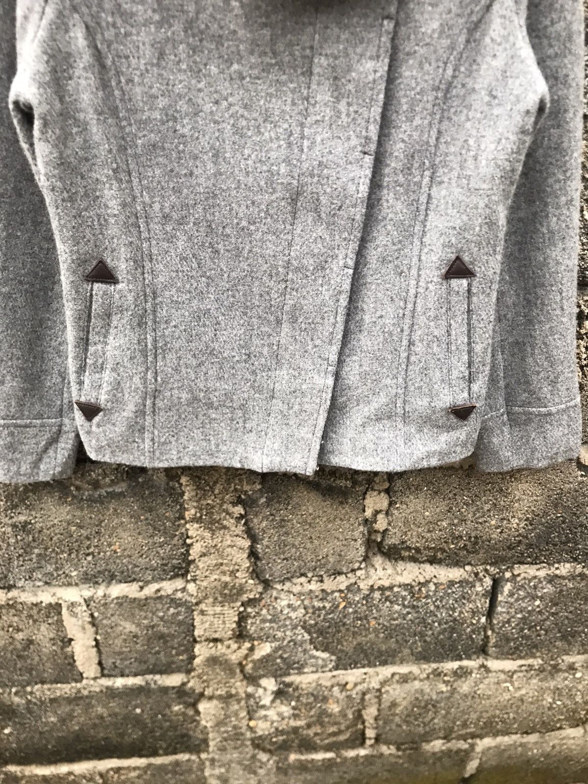 Japanese Brand 🔥Bonappetit Button Wool Cropped Jacket Size S / US 4 / IT 40 - 4 Thumbnail