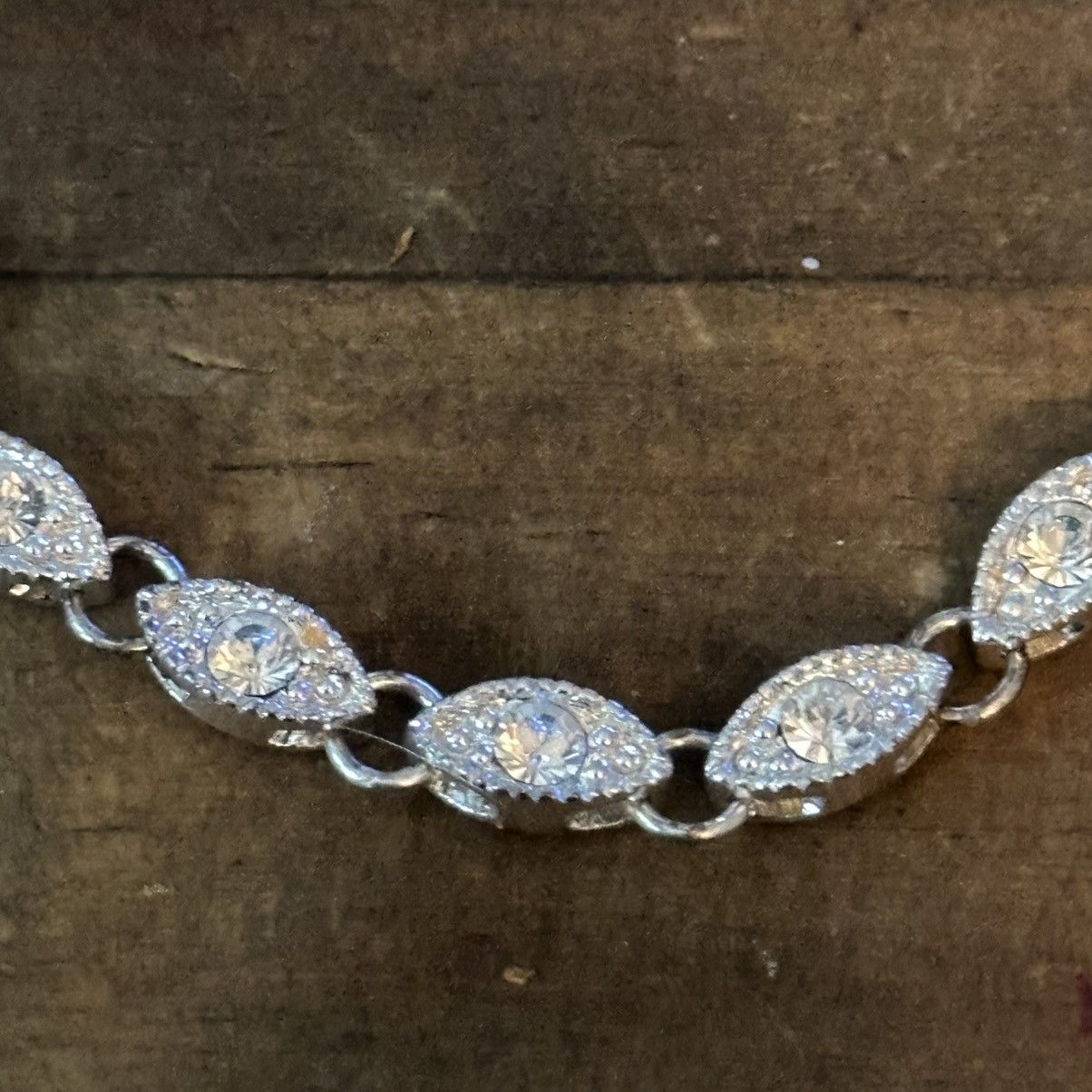 Other Napier silver tone rhinestone evil eye link bracelet Size ONE SIZE - 5 Thumbnail