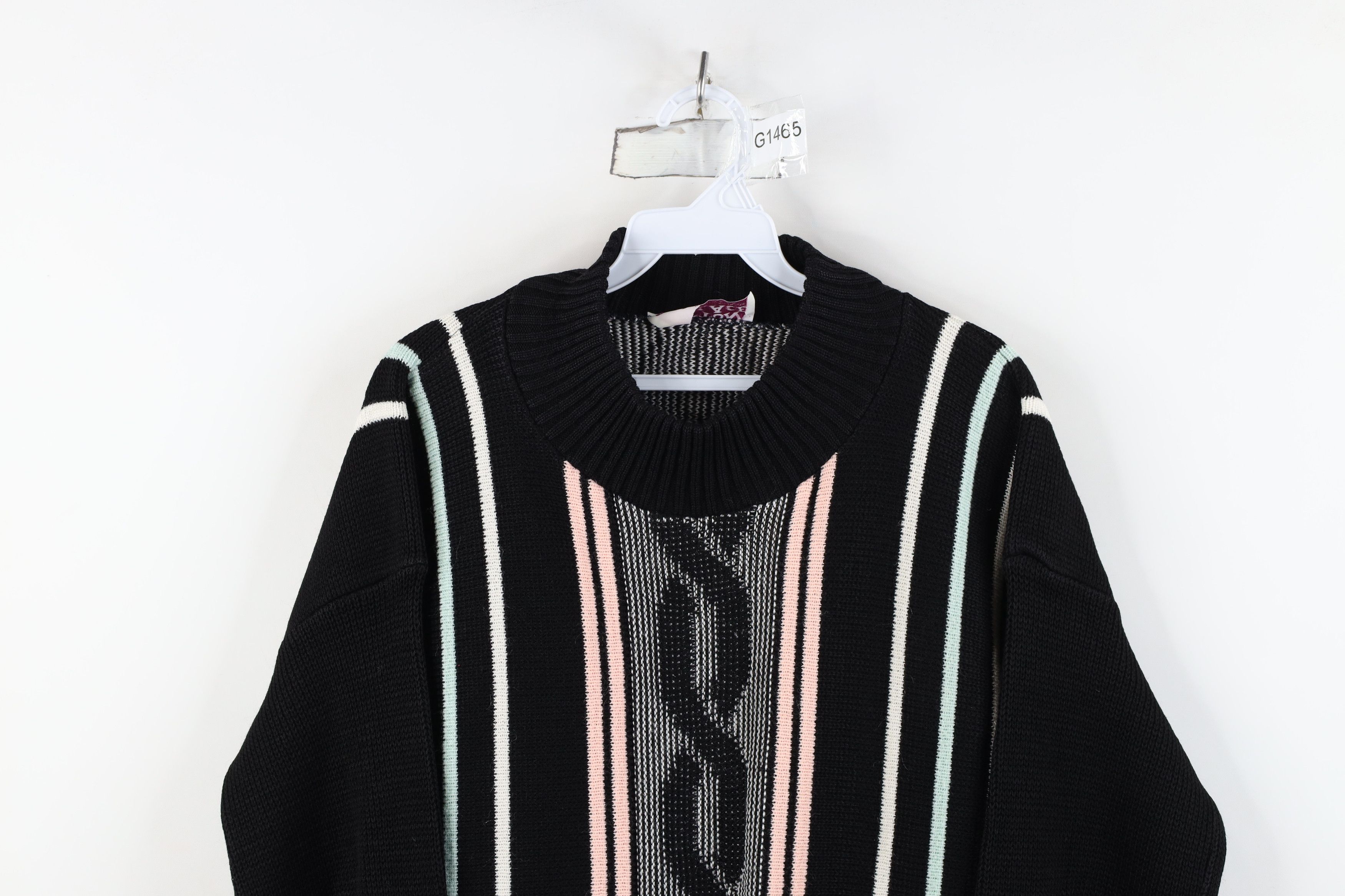 Vintage Vintage 80s 90s Streetwear Knit Mock Neck Sweater USA Size 3XL / US 20-22 - 2 Thumbnail