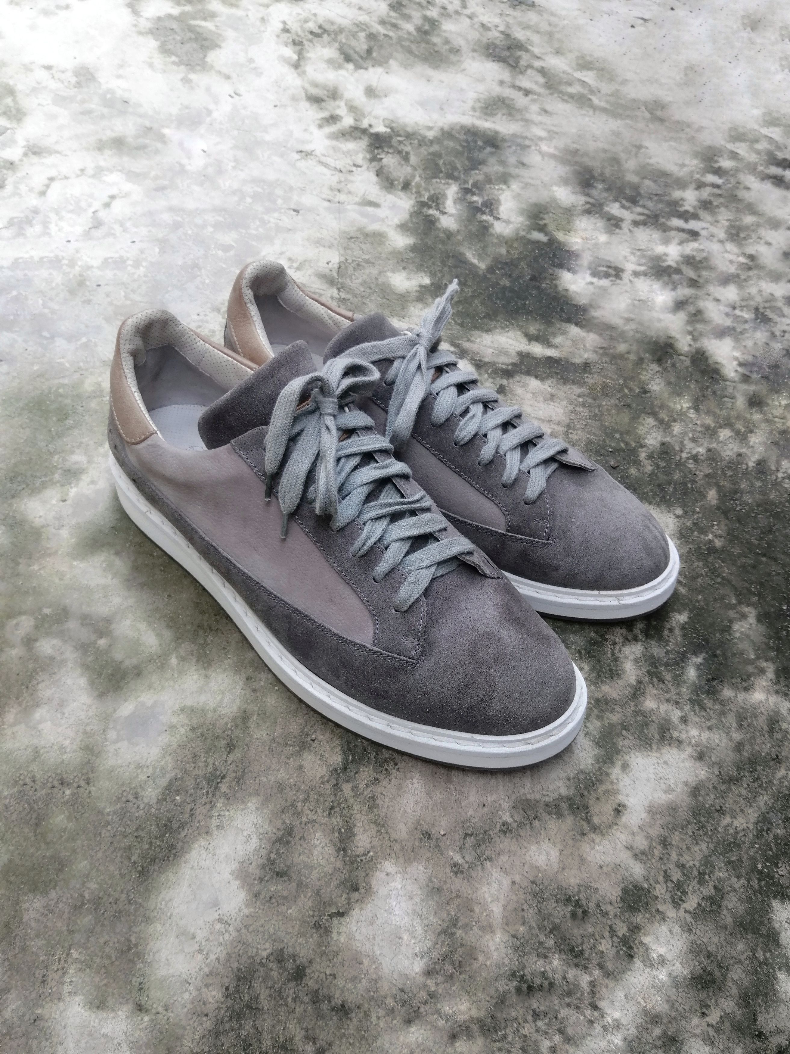 Brunello Cucinelli Brunello Cucinelli Light Gray Suede Low Trainers EU 41.5 Size US 8.5 / EU 41-42 - 1 Thumbnail
