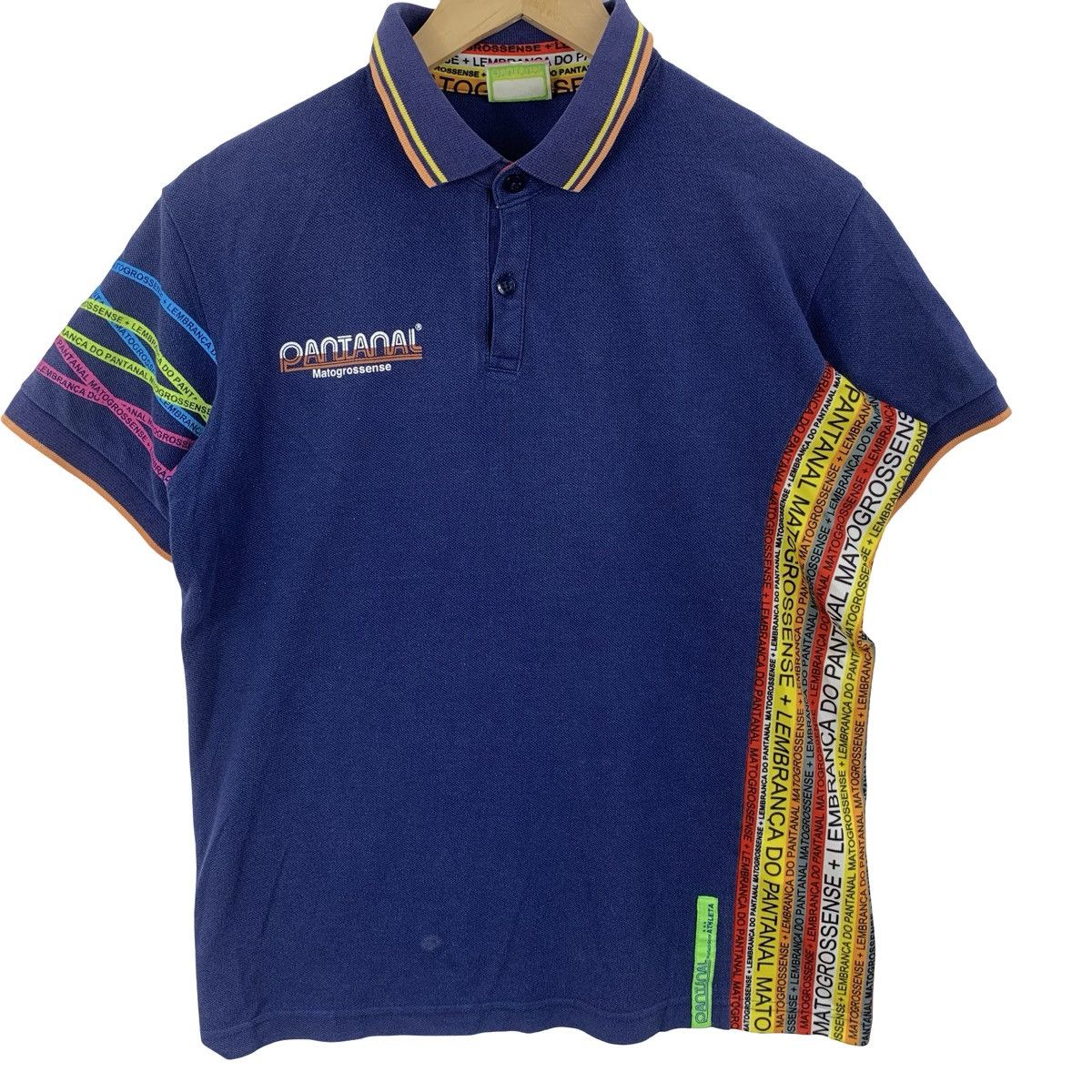 Other PANTANAL MATOGROSSENSE Multicolored Vertical Panels Polo Size US L / EU 52-54 / 3 - 5 Thumbnail
