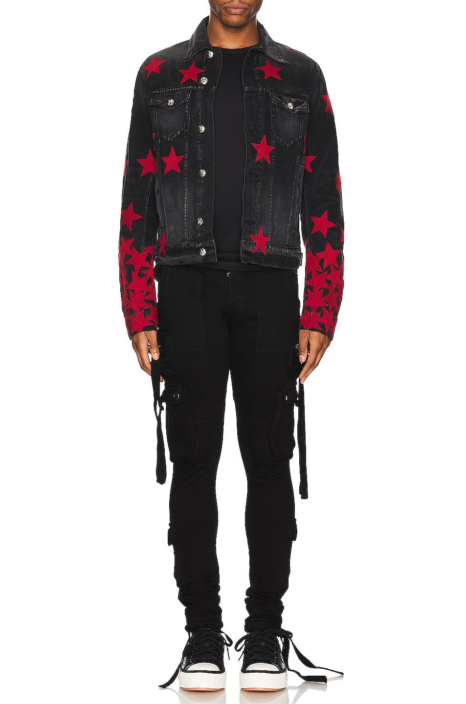 Amiri o1gr1nt0924 Chemist Ultra Suede Jacket in Aged Black Size US L / EU 52-54 / 3 - 4 Thumbnail