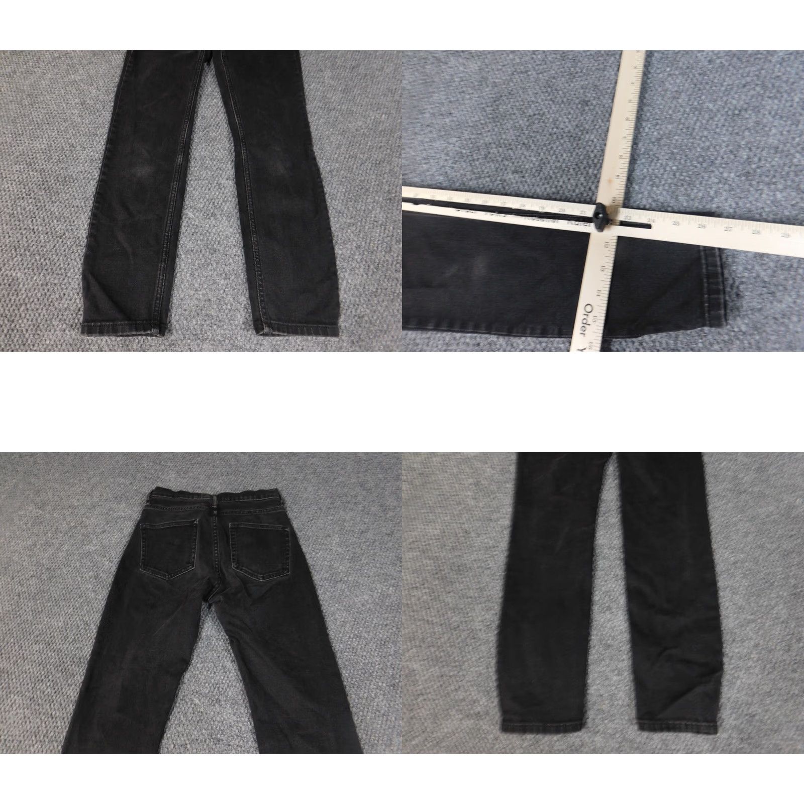 Everlane Everlane Jeans skinny Womens 24 black Denim Slim Pockets Zipper Regular 26in Inseam Jeans Womens Size 42" / US 20 - 8 Thumbnail