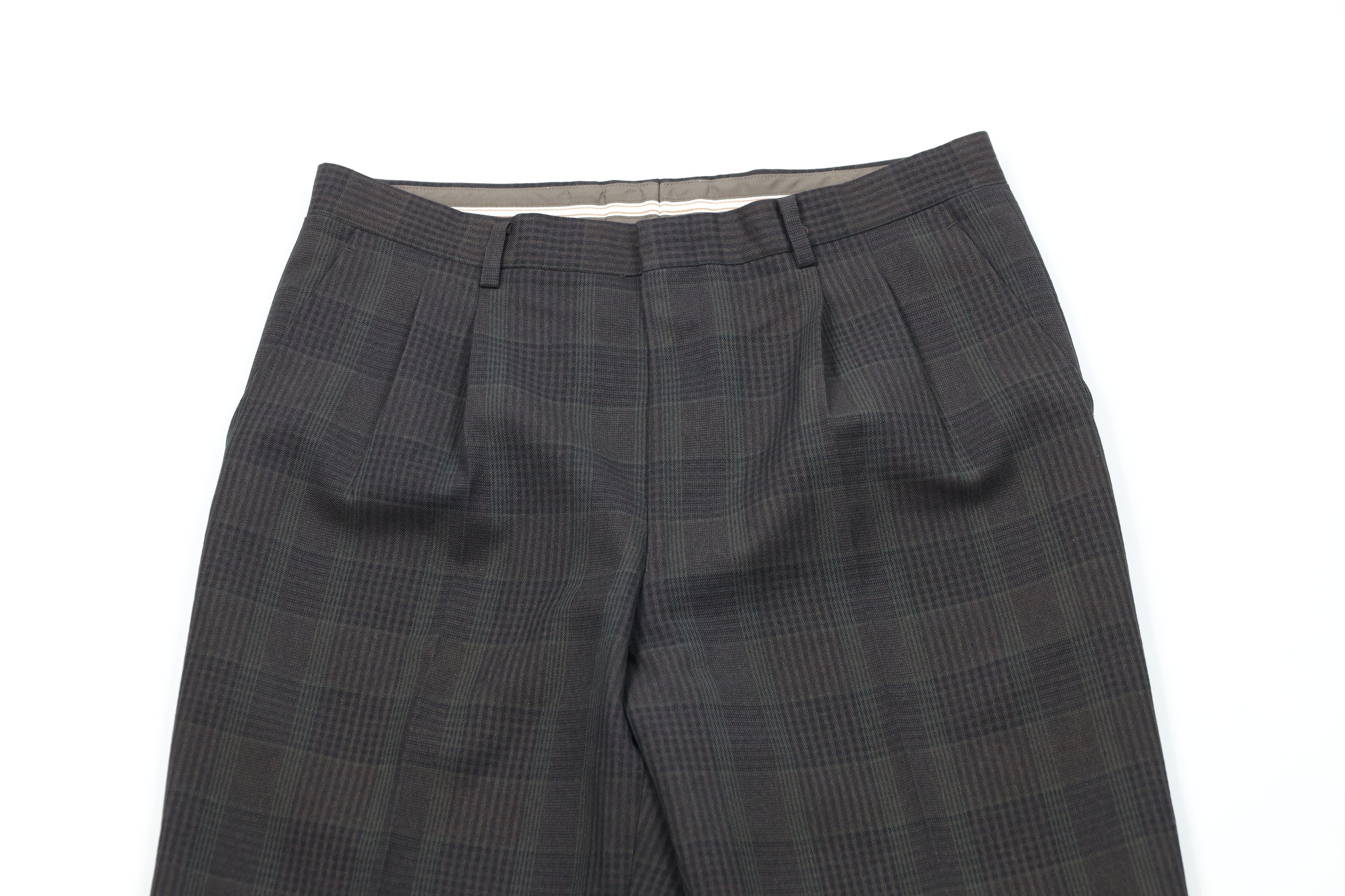 Vintage Vintage 90s Streetwear Wool Wide Leg Chino Pants Plaid Size US 34 / EU 50 - 2 Thumbnail