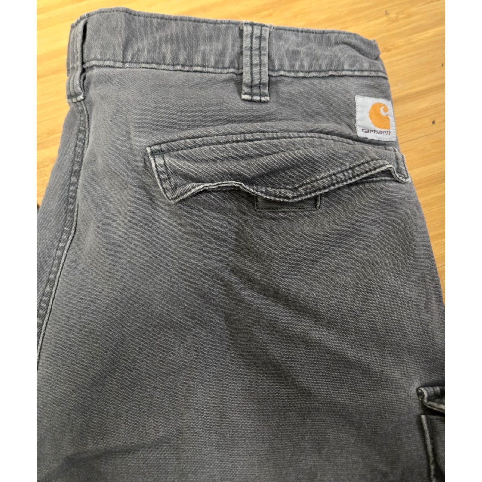 Carhartt Carhartt Pants Mens 40x32 Gray Relaxed Fit Cargo Work Utility Pockets Stretch Size US 40 / EU 56 - 2 Thumbnail