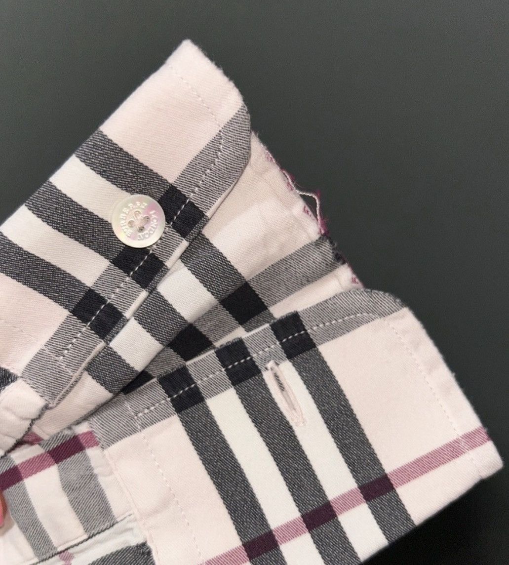Burberry Burberry London Dusty Pink Nova Check Button Down sz XS Size XS / US 0-2 / IT 36-38 - 9 Thumbnail