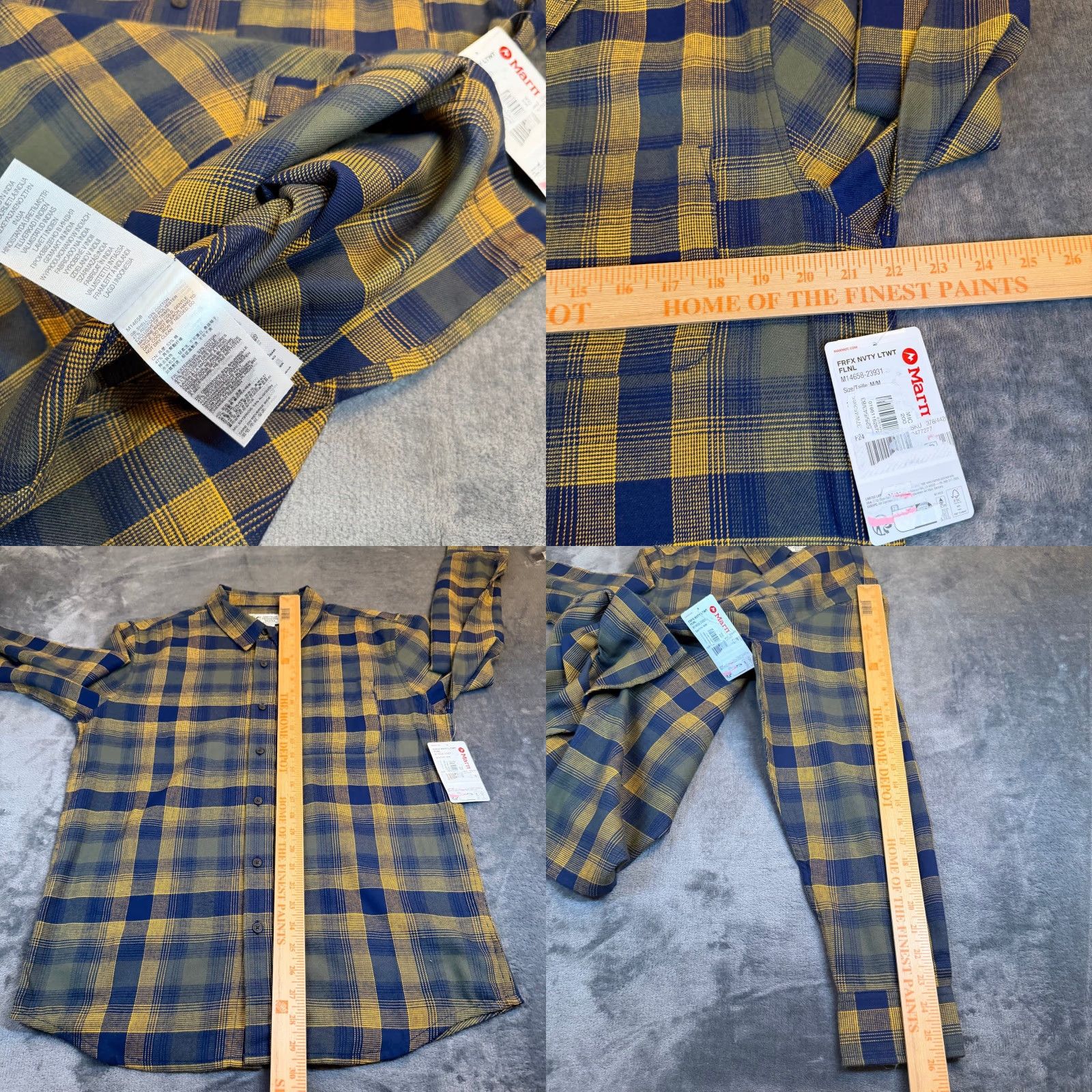 Marmot VINTAGE Marmot Fairfax Novelty Lightweight Flannel Shirt Mens M Size US M / EU 48-50 / 2 - 8 Thumbnail