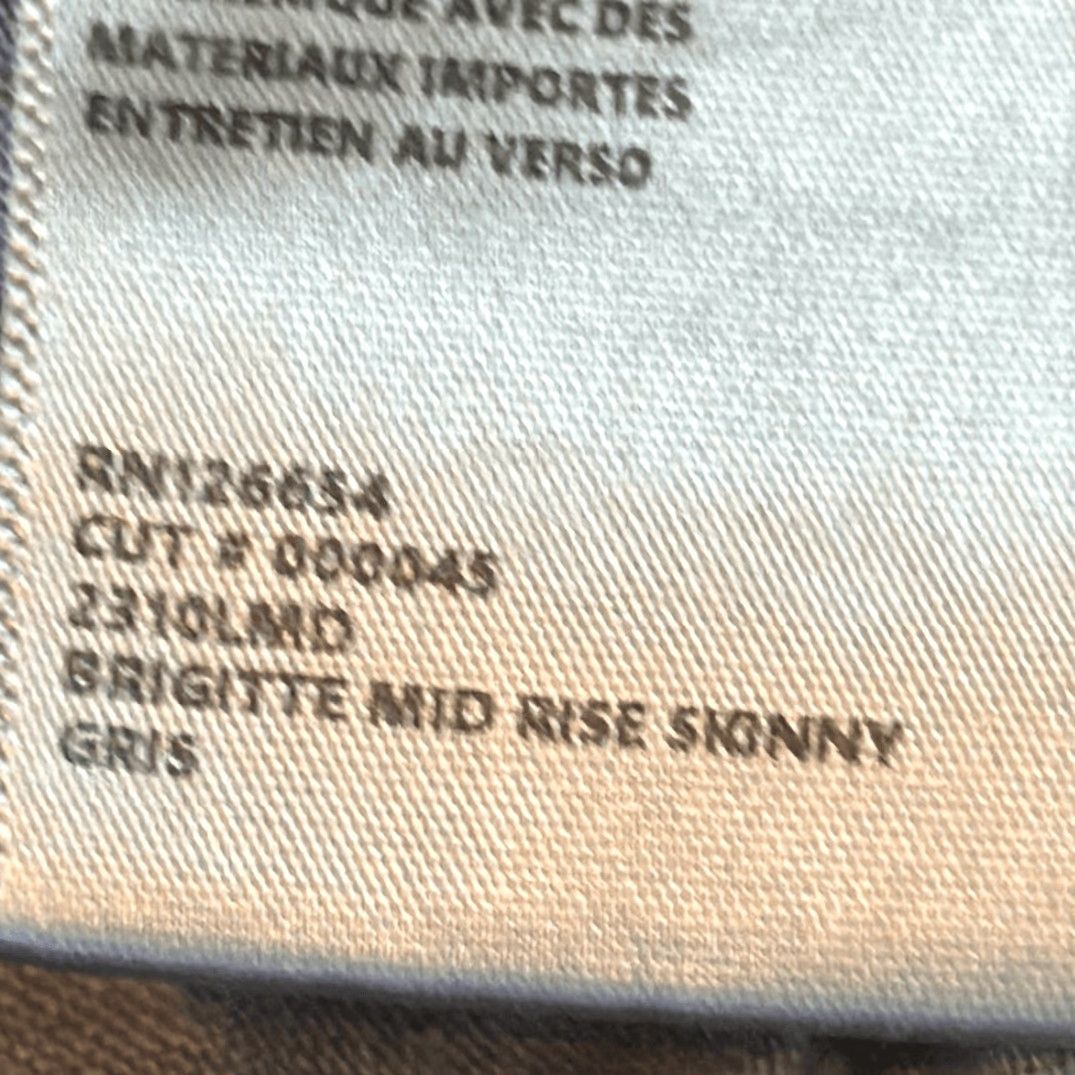 L'AGENCE L'agence Brigitte Mid Rise Skinny Gris Gray Jeans Women Size 27 Size 27" / US 4 / IT 40 - 7 Thumbnail
