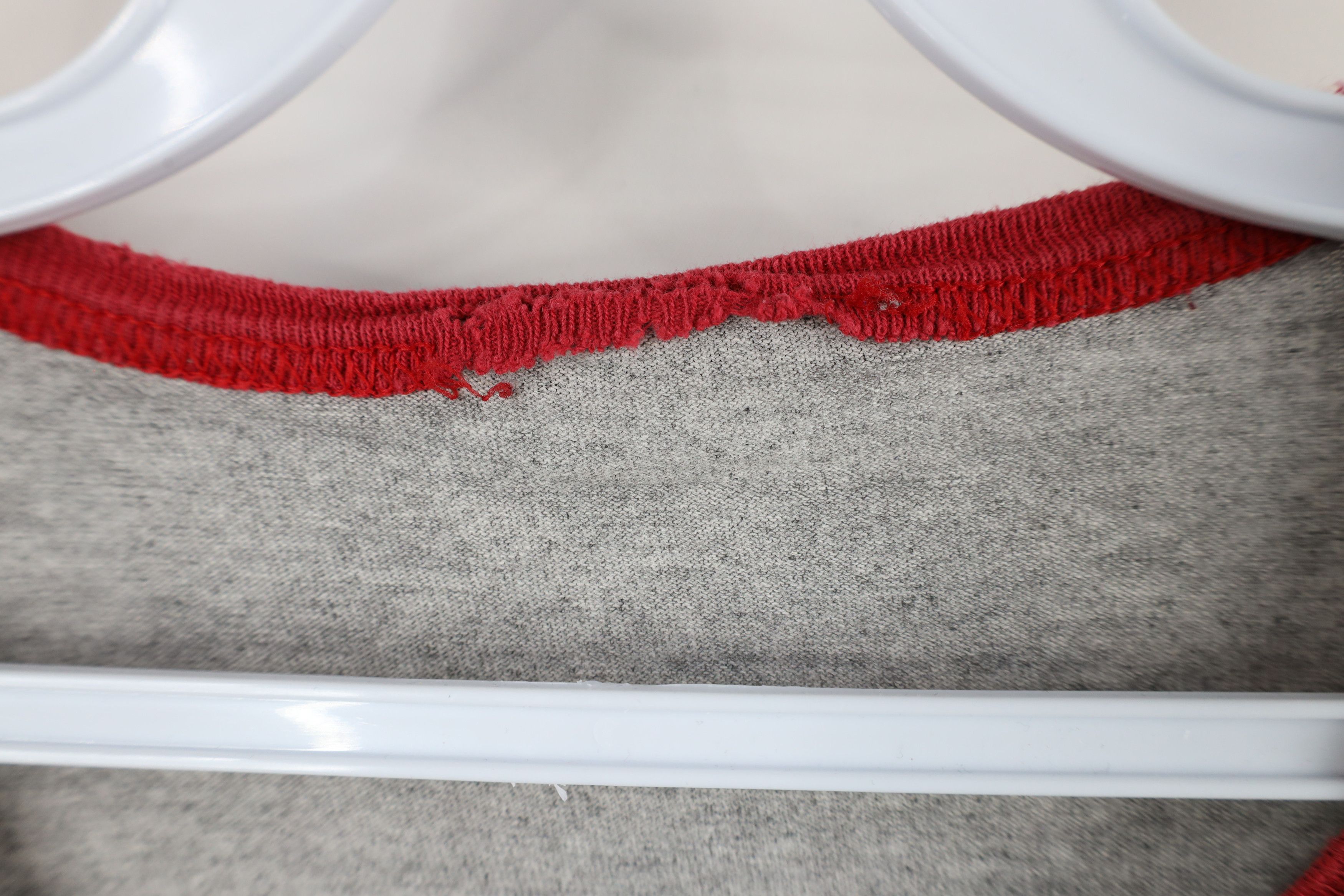 Nike × Vintage Vintage 90s Nike Scott Mini Swoosh Ringer T-Shirt Gray Size US XXL / EU 58 / 5 - 6 Thumbnail