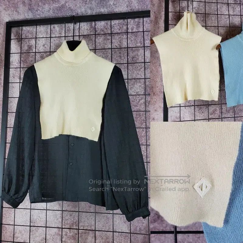 Dior Dior Beige Wool Embroidered Logo Sweater . Size S / US 4 / IT 40 - 1 Thumbnail