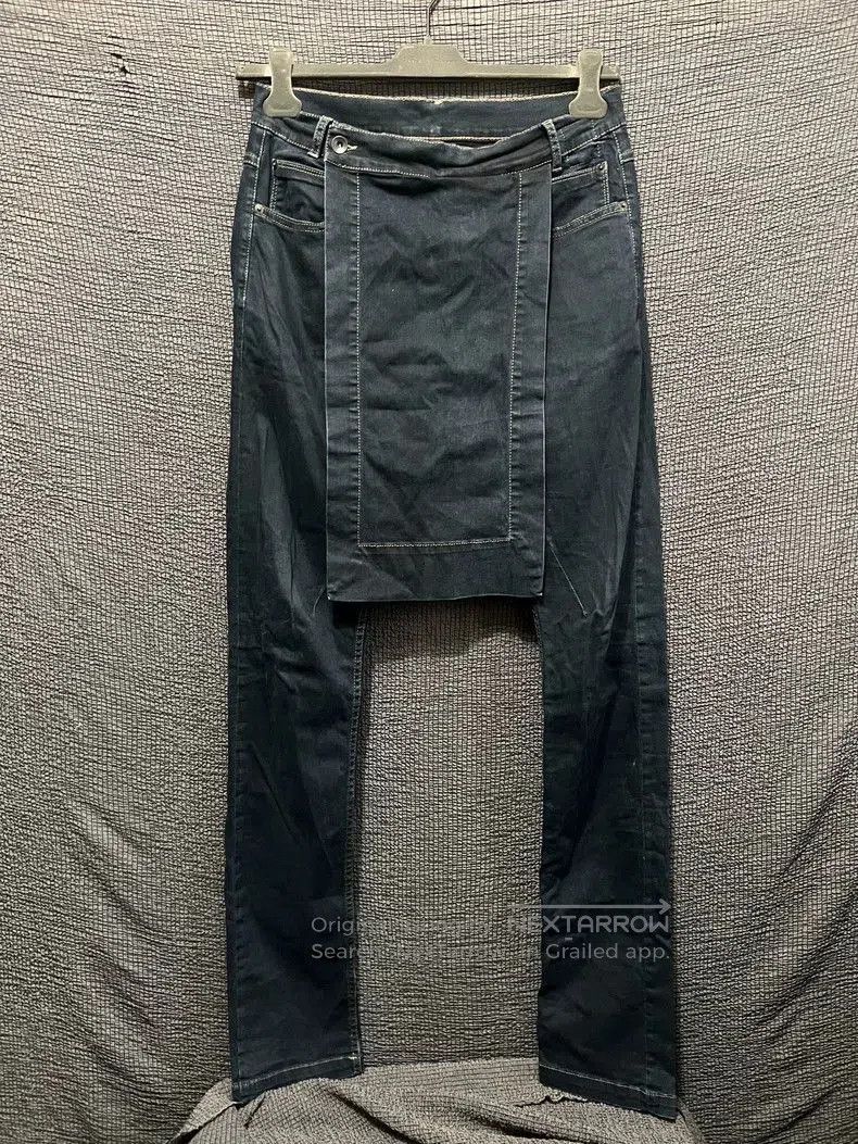 Rick Owens Rick Owens 14FW Waxed Denim Pants . Size US 30 / EU 46 - 1 Thumbnail