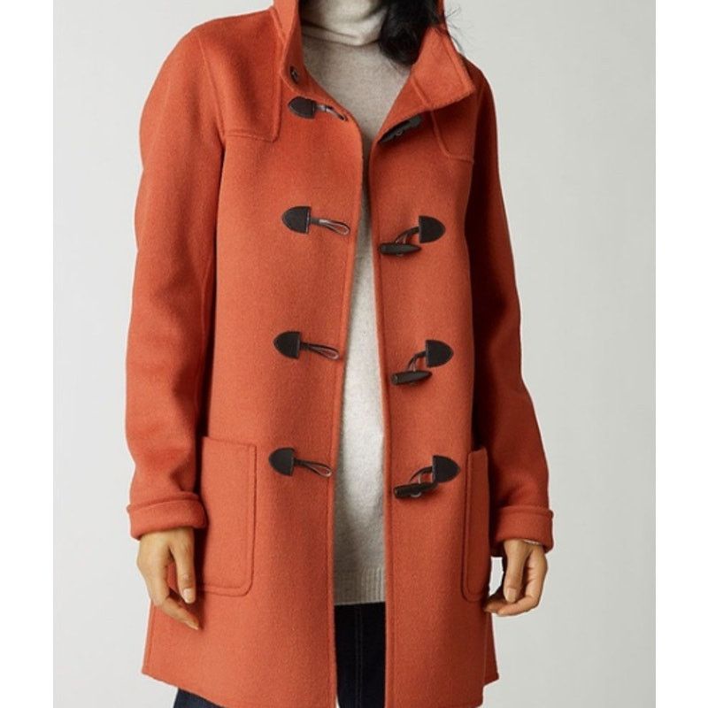J. Jill J. Jill Wool Angora Rabbit Hair Russet Toggle Coat Small Size S / US 4 / IT 40 - 7 Thumbnail