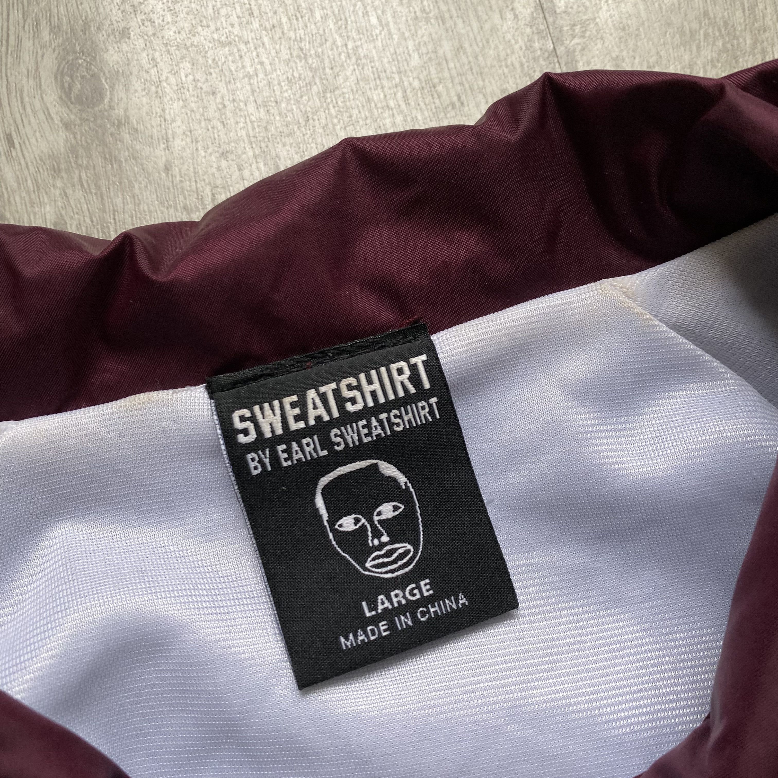 Earl Sweatshirt EARL sweatshirt nylon coach jacket Windbreaker 1994 logo Size US L / EU 52-54 / 3 - 5 Thumbnail