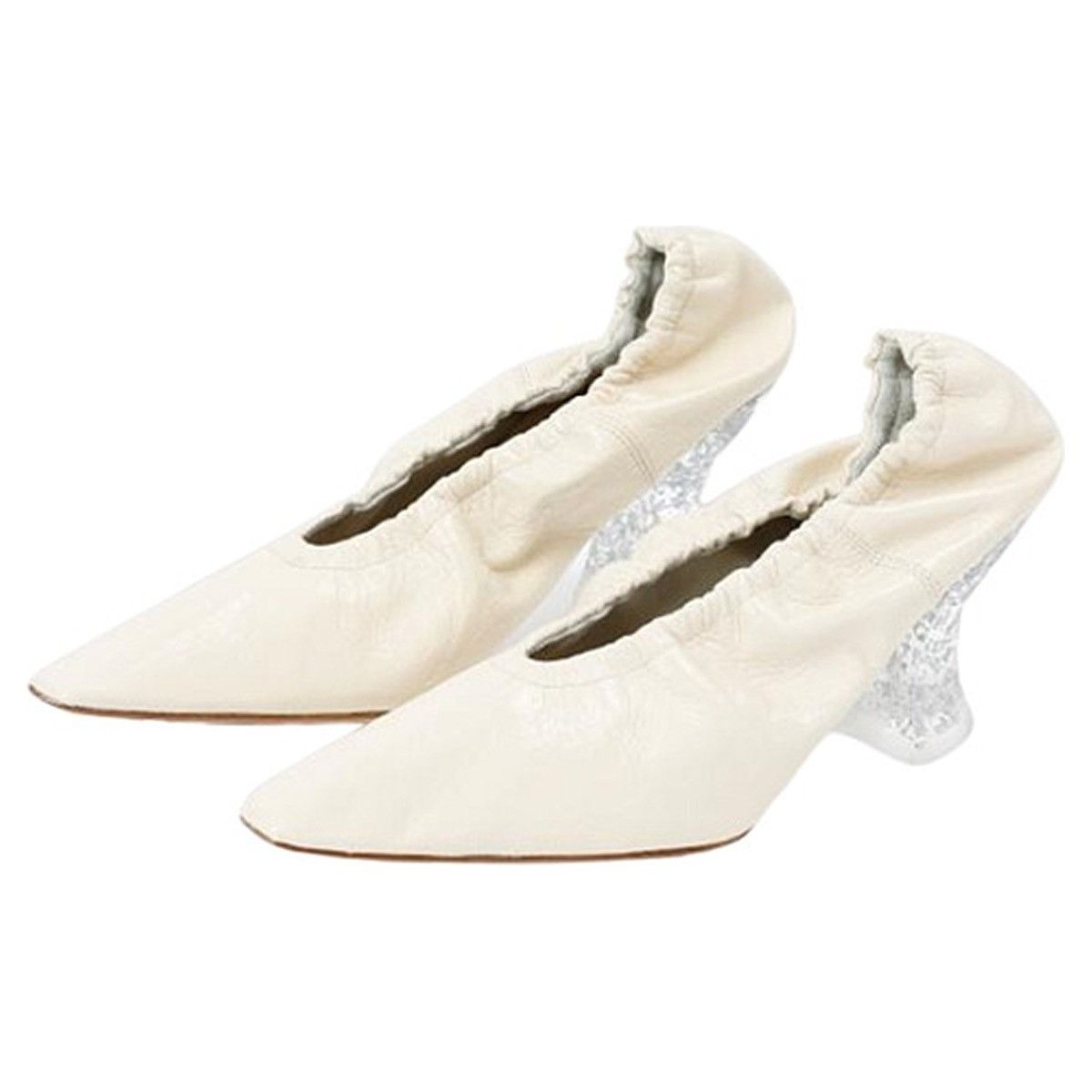 Bottega Veneta o1n1vont1124 Almond Pumps in Sea Salt Size US 11 / IT 41 - 2 Thumbnail