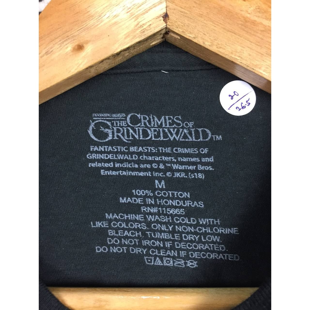 Vintage Fantastic Beasts The Crimes of Grindelwald Movie Tee Size US M / EU 48-50 / 2 - 7 Thumbnail