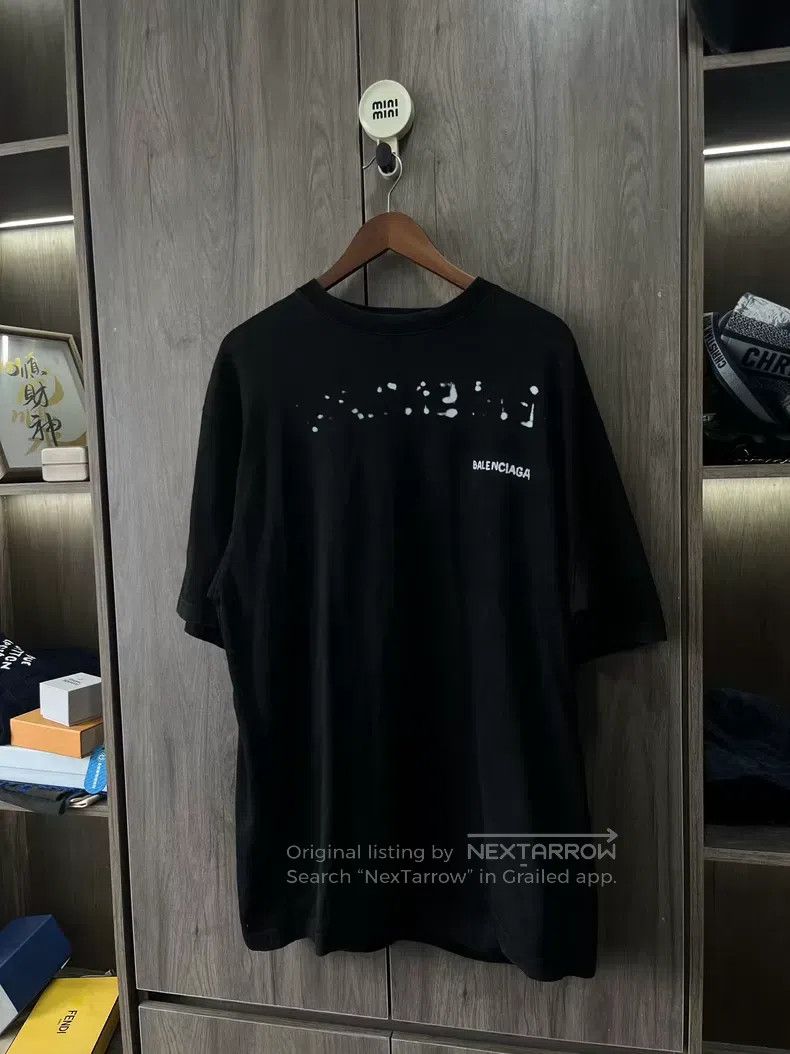 Balenciaga Balenciaga Printed Plain Knit Short Sleeve Size US XL / EU 56 / 4 - 1 Thumbnail